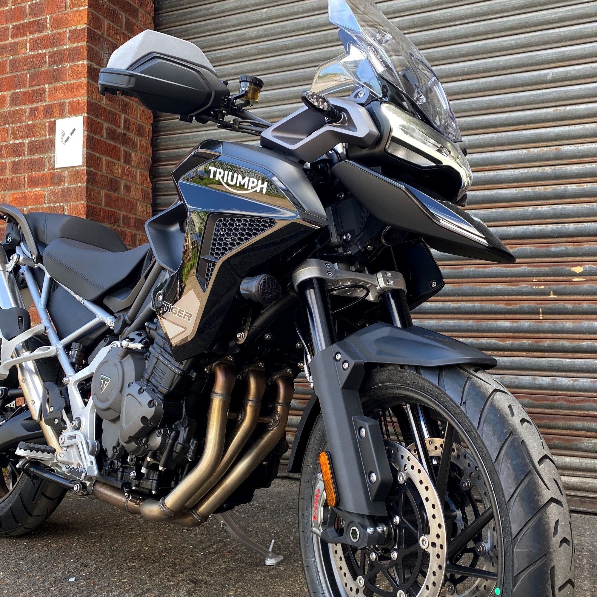 Pyramid Auxiliary Headlight Guards | Matte Black | Triumph Tiger 1200 GT 2022>Current - Shop name