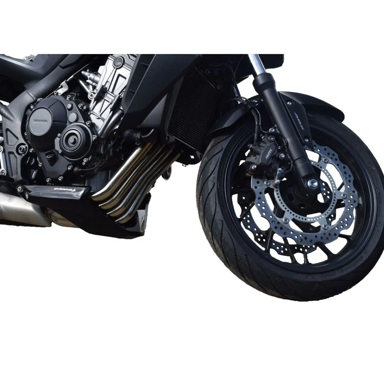Pyramid Belly Pan | Gloss Black | Honda CB 650 F 2014>2018 - Shop name