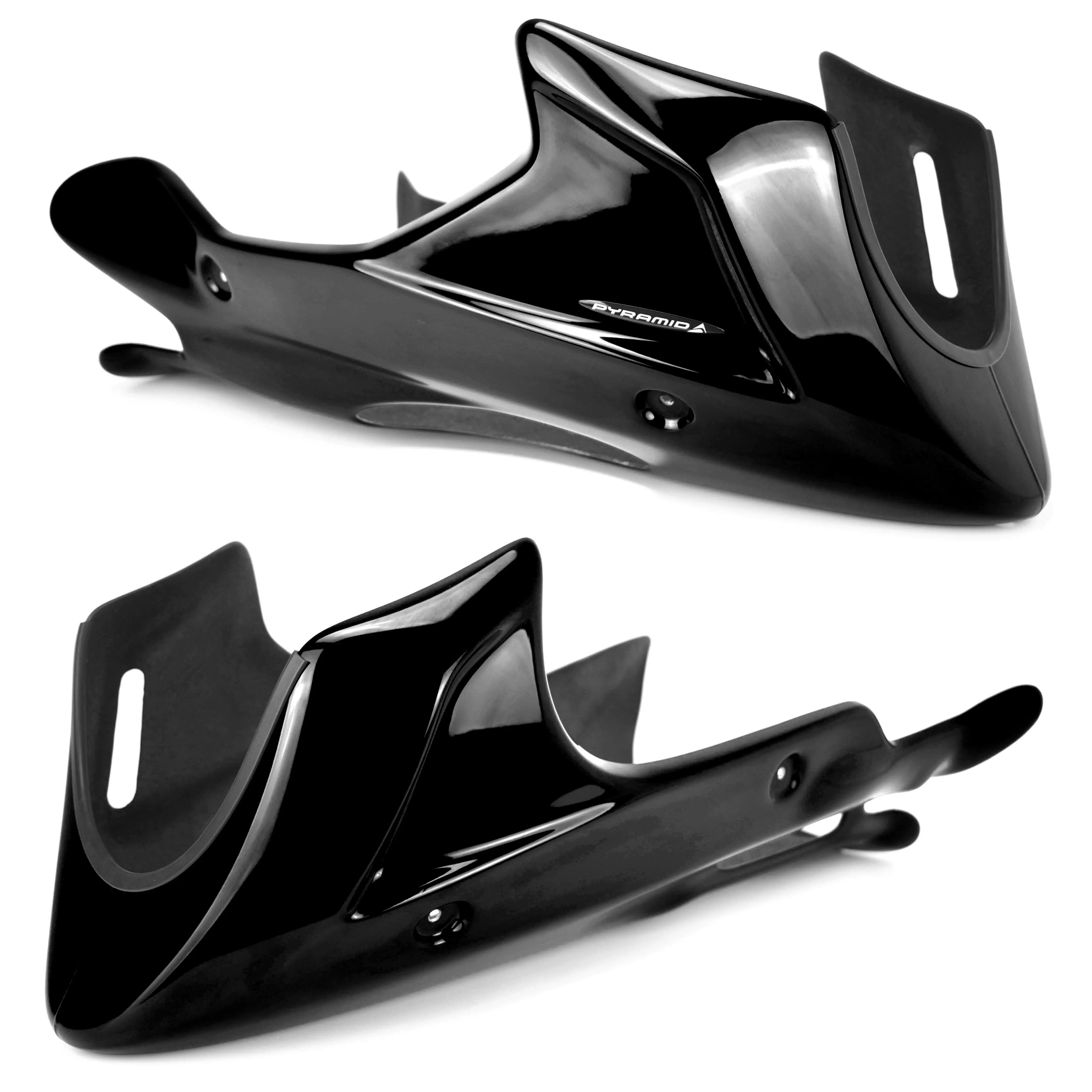 Pyramid Belly Pan | Gloss Black | Honda VTR 1000 F Firestorm 1997>2005 - Shop name