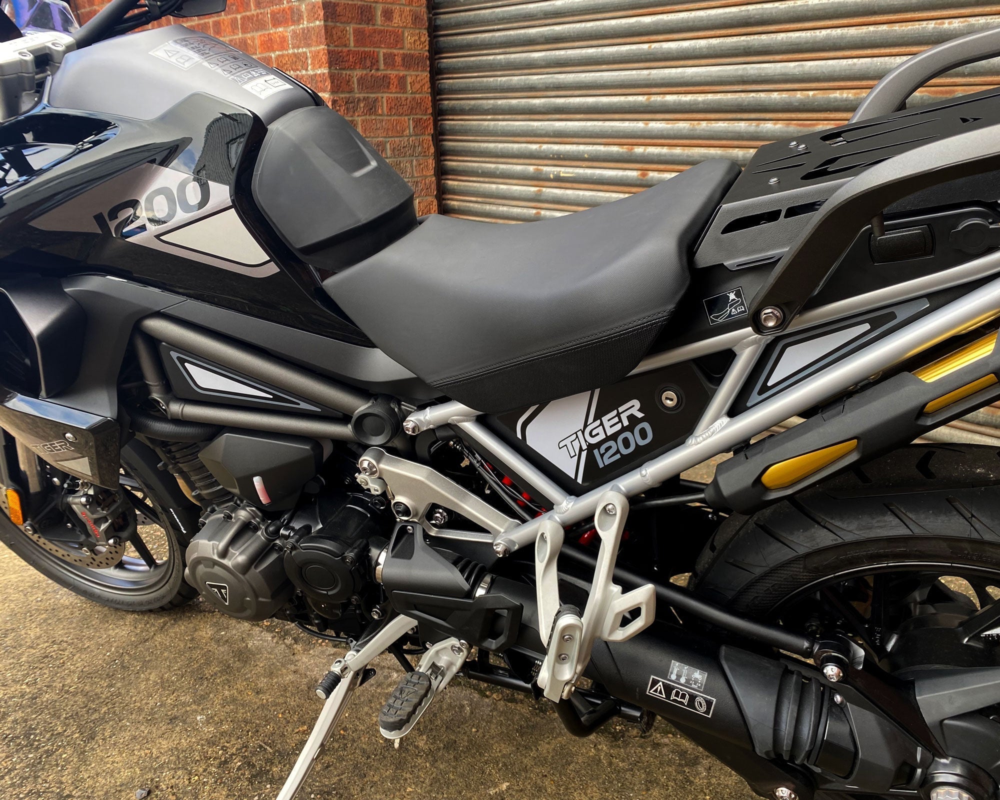 Pyramid Decals (Set of 6) | Black & Grey | Triumph Tiger 1200 Rally Pro 2022>Current - Shop name
