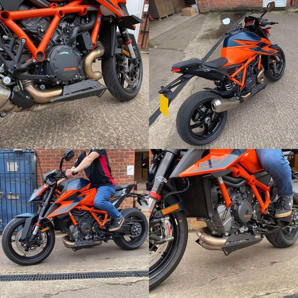 Pyramid Exhaust Cheeks | Matte Black | KTM 1290 Super Duke RR 2021>Current - Shop name