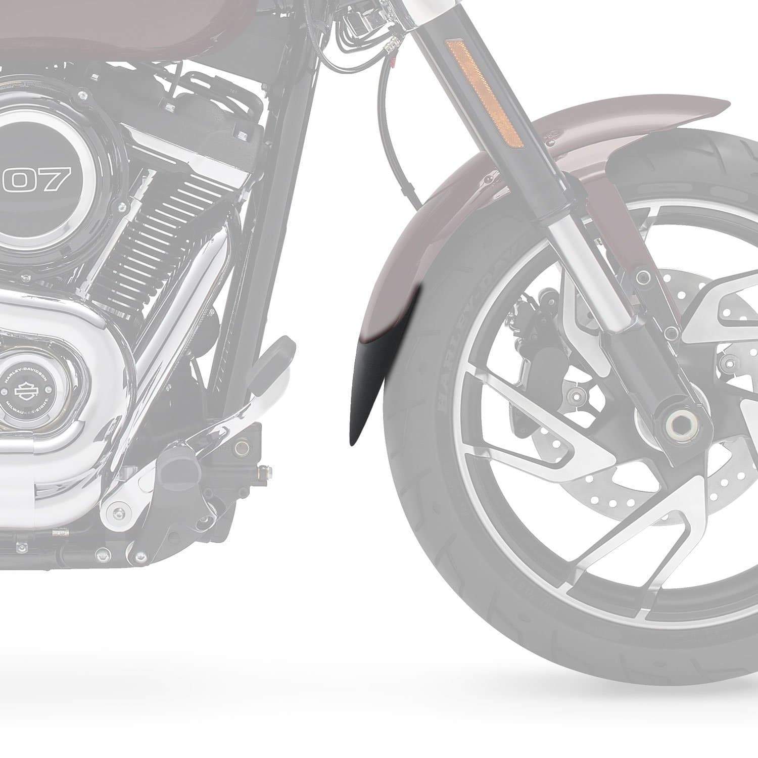 Pyramid Extenda Fenda | Matte Black | Harley Davidson Softail Sport Glide (FLSB) 2018>Current - Shop name