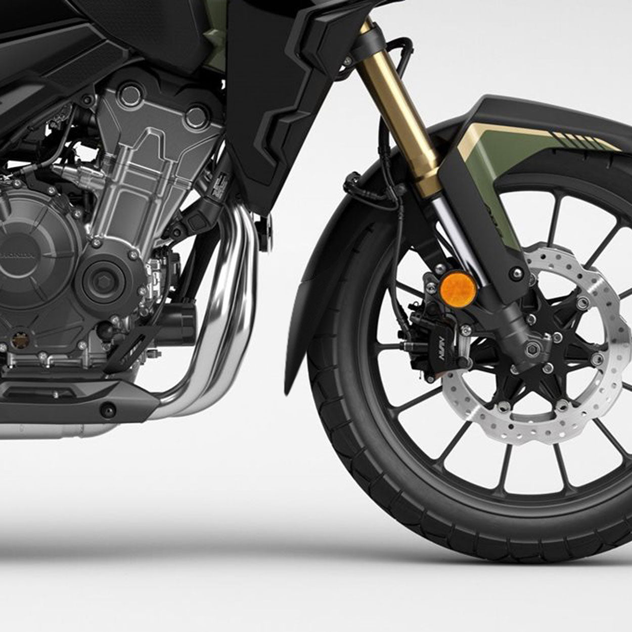Pyramid Extenda Fenda | Matte Black | Honda CB 500 X 2022>2024 -  Shop name