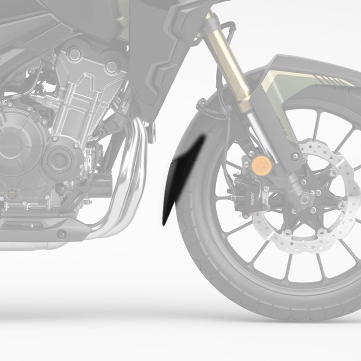 Pyramid Extenda Fenda | Matte Black | Honda CB 500 X 2022>2024 -  Shop name