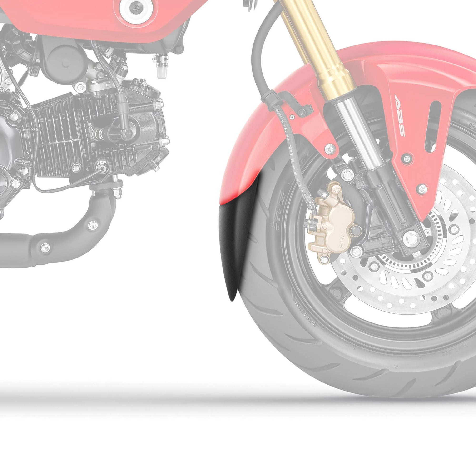 Pyramid Extenda Fenda | Matte Black | Honda MSX 125 2021>Current - Shop name