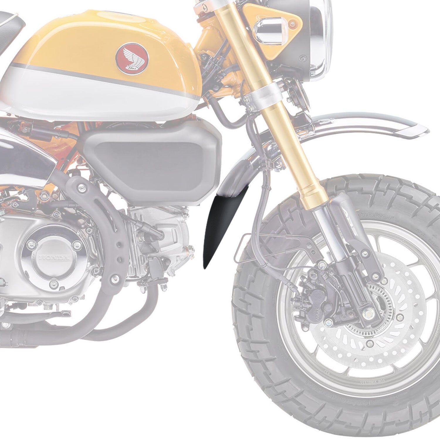 Pyramid Extenda Fenda | Matte Black | Honda Monkey 125 2018>Current - Pyramid Motorcycle Accessories