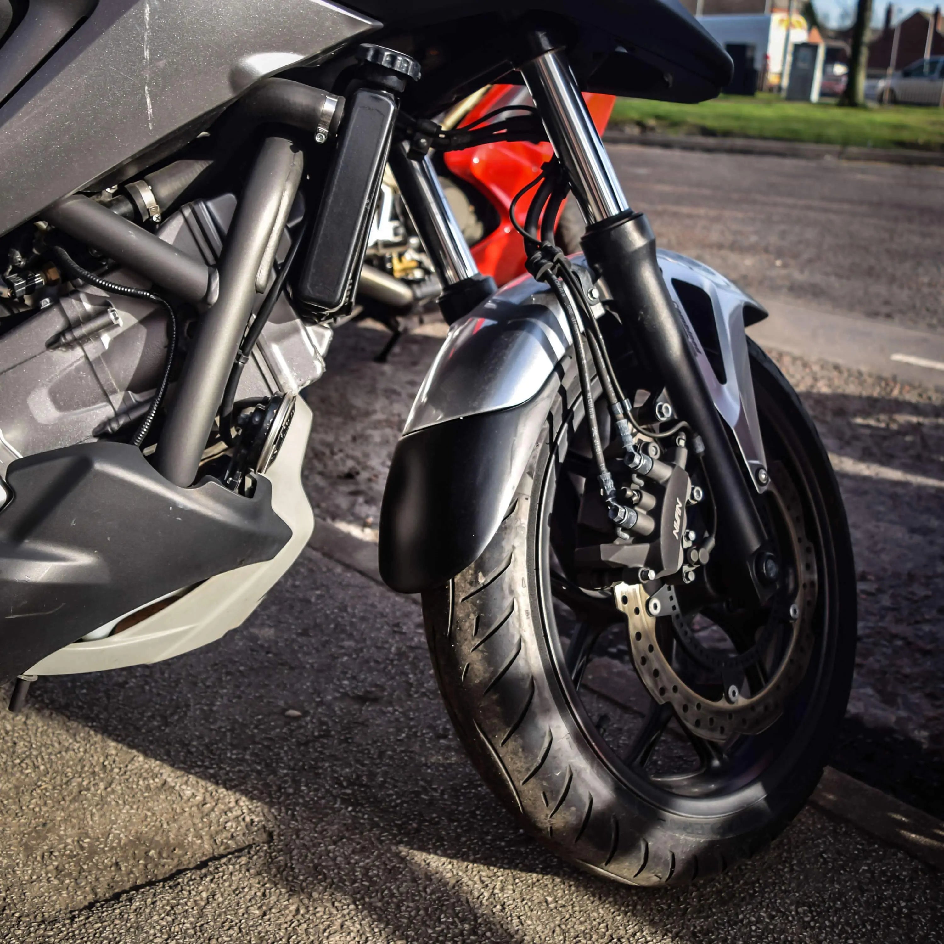 Pyramid Extenda Fenda | Matte Black | Honda NC 700 S 2012>2014 - Shop name
