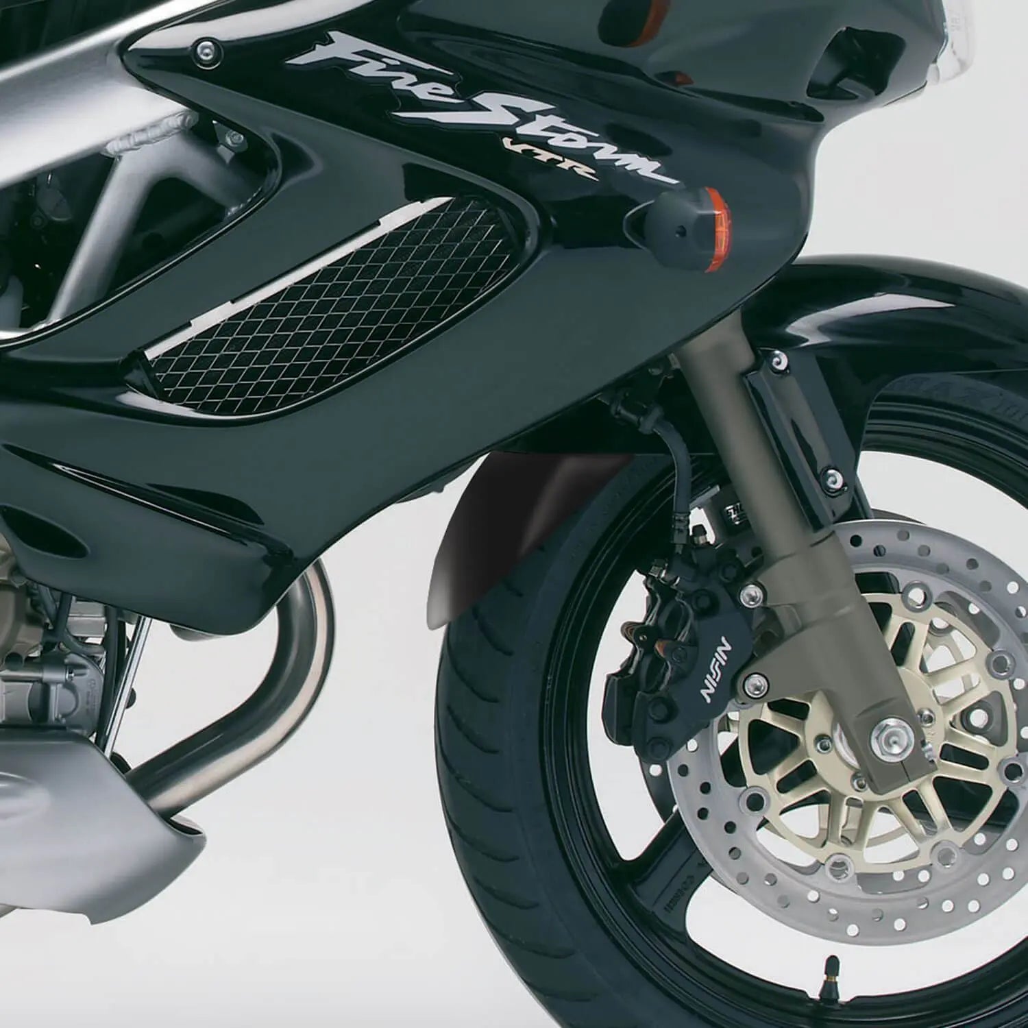 Pyramid Extenda Fenda | Matte Black | Honda VTR 1000 F Firestorm 1997>2005 - Shop name