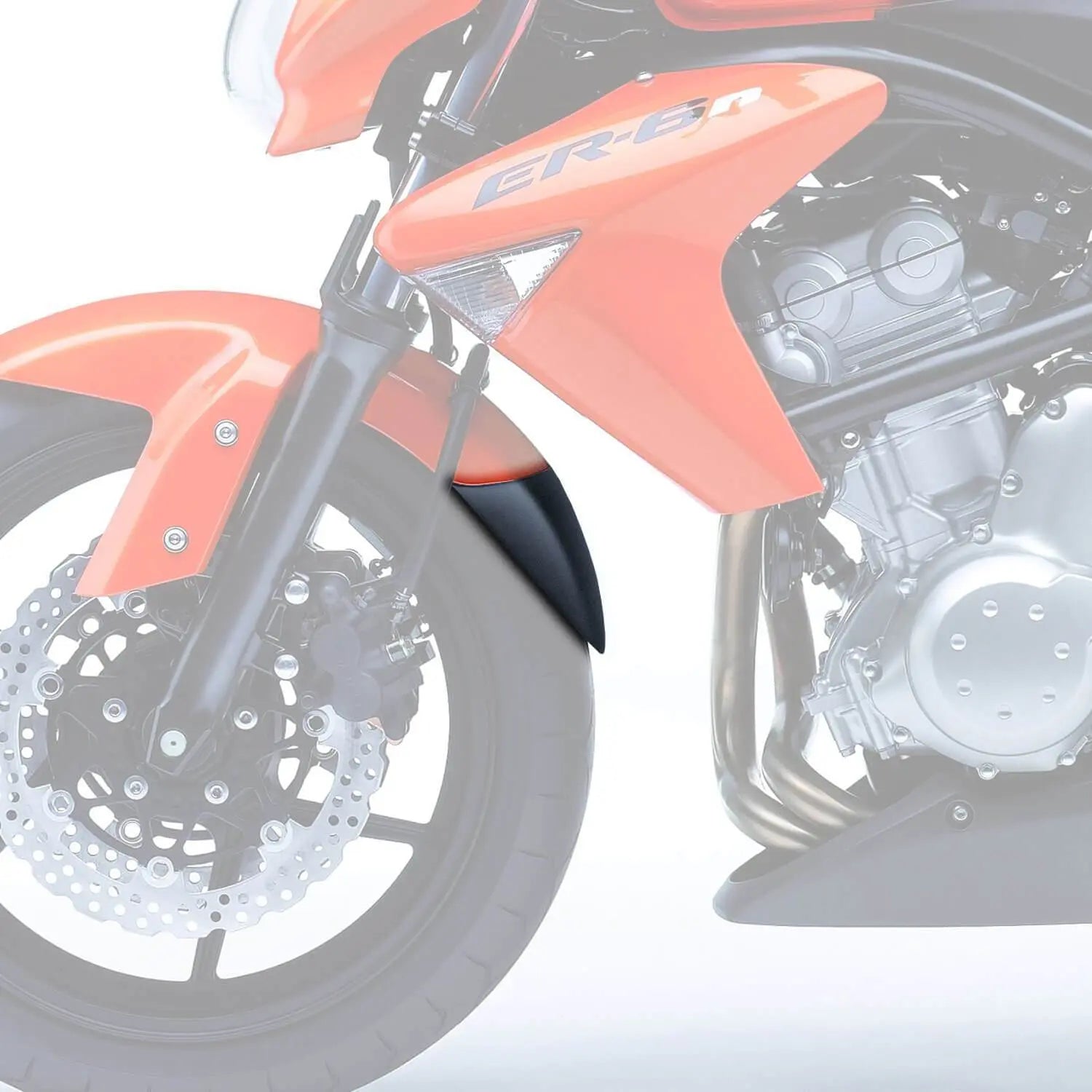 Pyramid Extenda Fenda | Matte Black | Kawasaki ER-6F 2006>2008 - Shop name