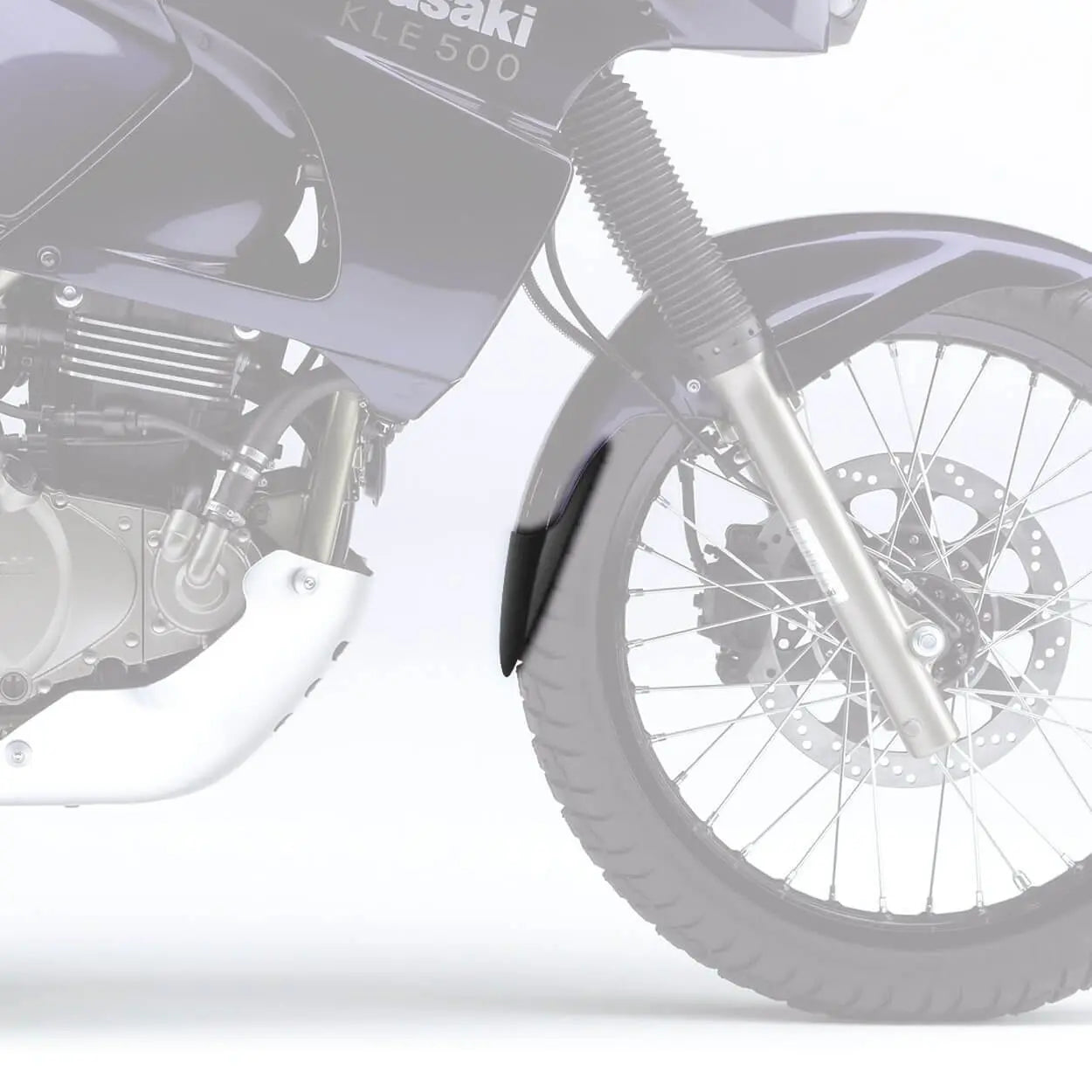 Pyramid Extenda Fenda | Matte Black | Kawasaki KLE 500 1991>2007 - Shop name