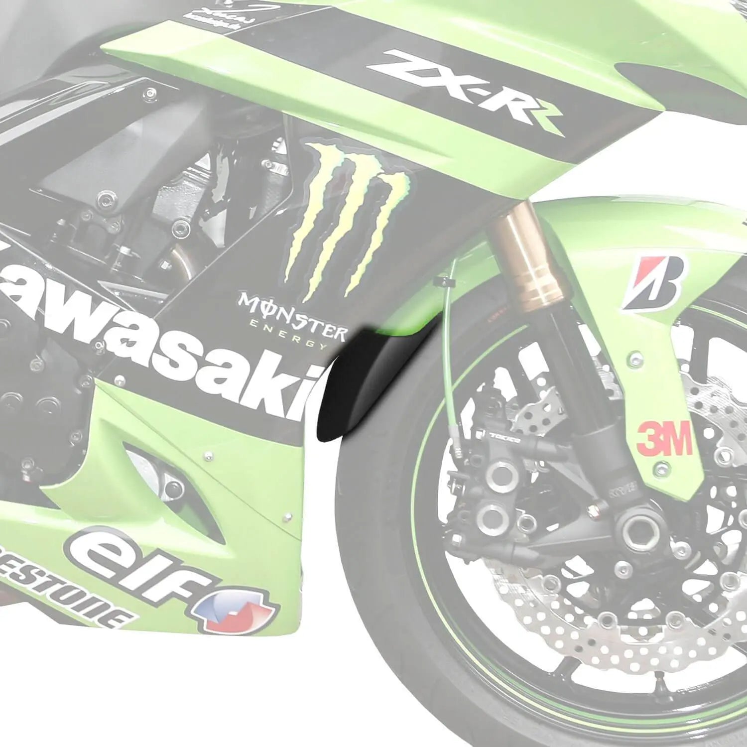 Pyramid Extenda Fenda | Matte Black | Kawasaki ZX10-R 2004>2007 - Shop name