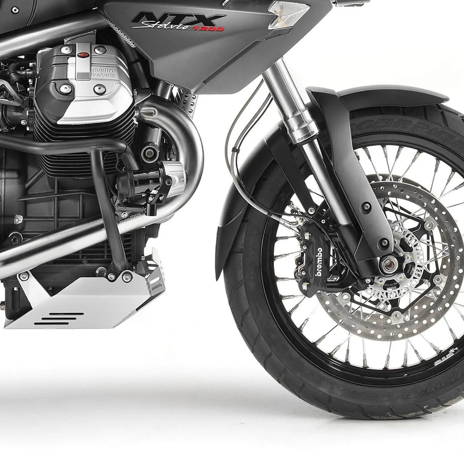 Pyramid Extenda Fenda | Matte Black | Moto Guzzi Stelvio 1200 8V 2008>2016 - Shop name