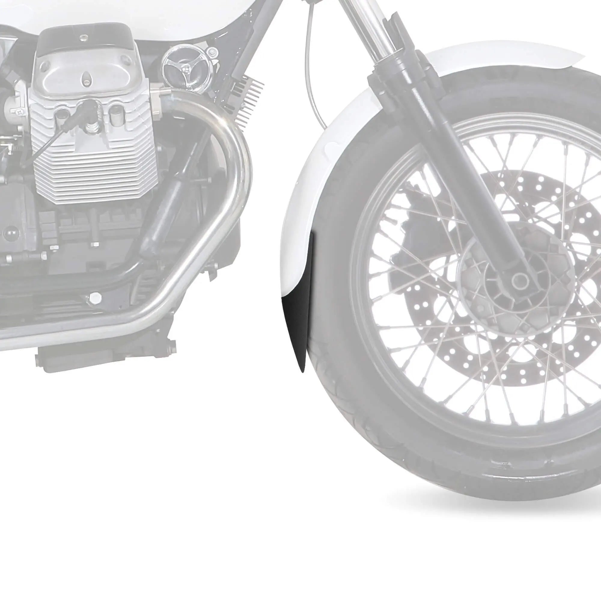 Pyramid Extenda Fenda | Matte Black | Moto Guzzi V7 Classic 2008>2013 - Shop name