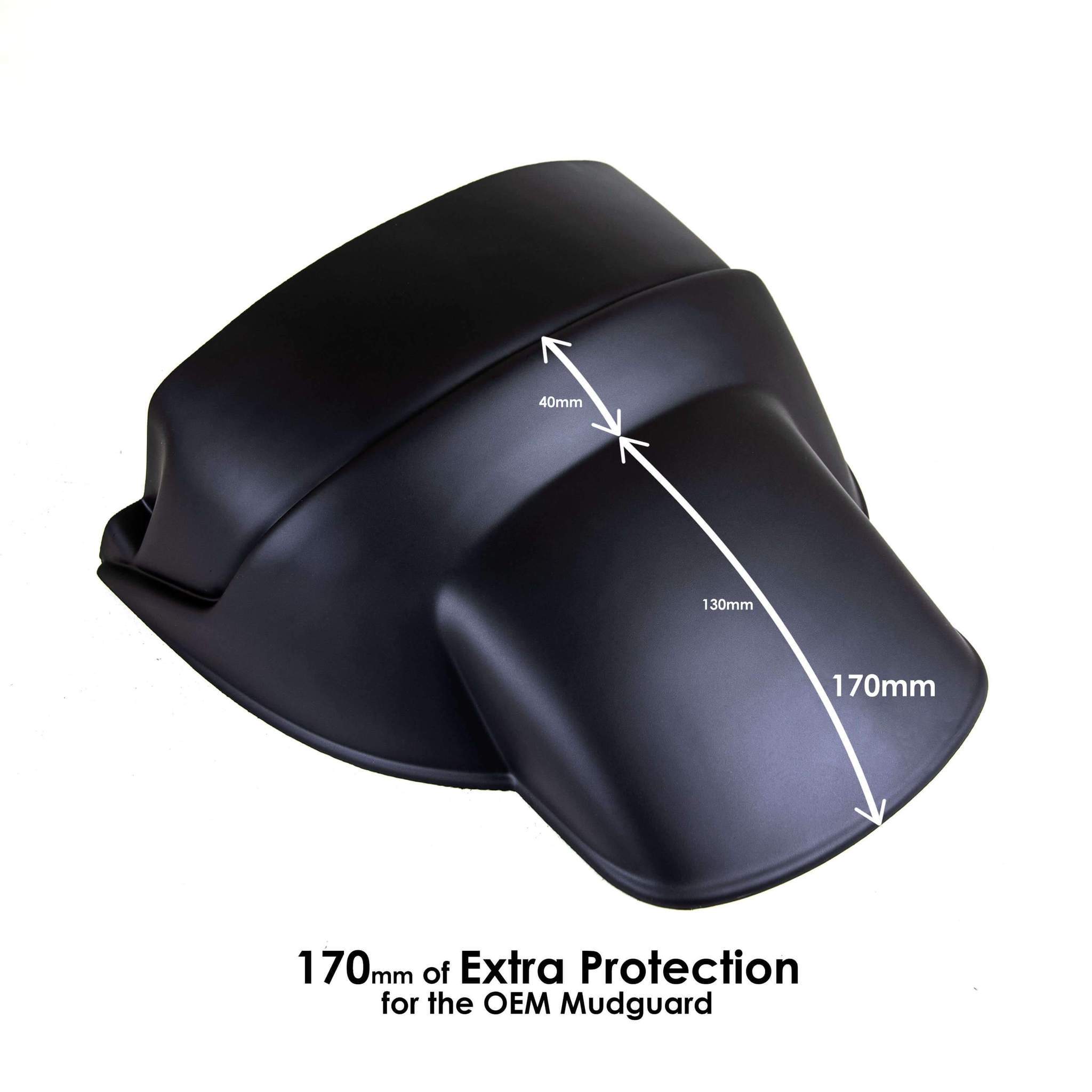 Pyramid Extenda Fenda | Matte Black | Piaggio Vespa GTS Super 300 2019>2022 - Pyramid Motorcycle Accessories
