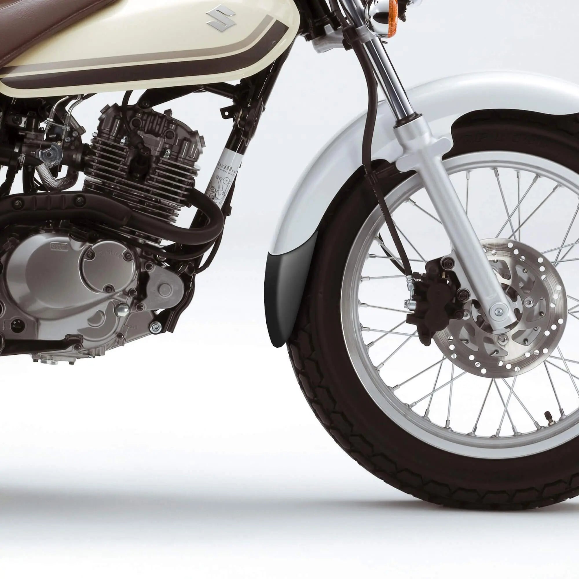 Pyramid Extenda Fenda | Matte Black | Suzuki RV 125 Van Van 2003>2016 - Shop name