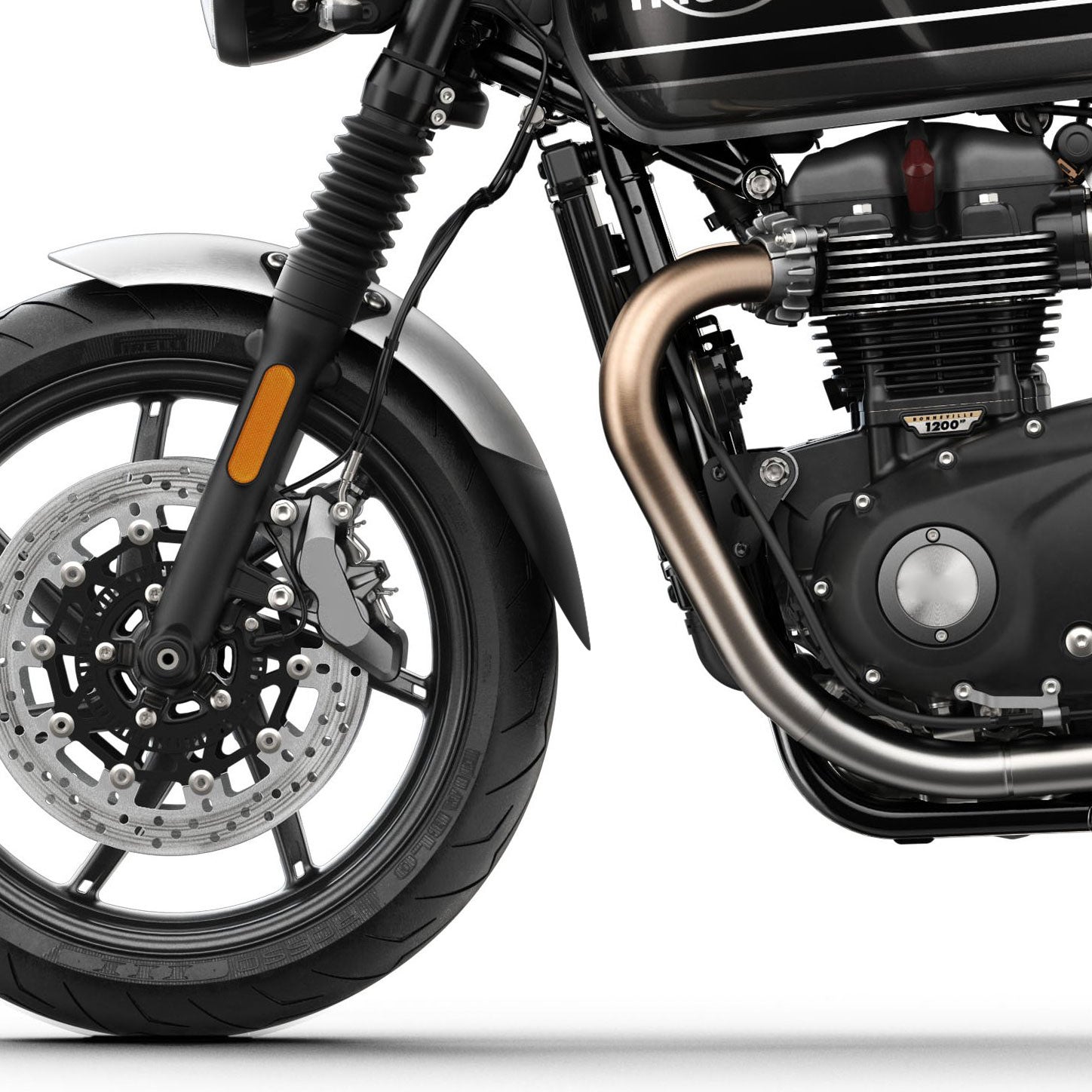 Pyramid Extenda Fenda | Matte Black | Triumph Speed Twin 1200 2019>2021 - Shop name