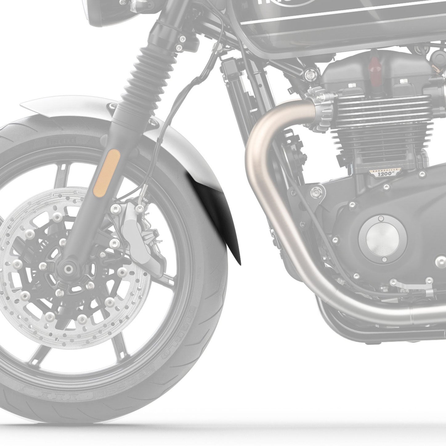 Pyramid Extenda Fenda | Matte Black | Triumph Speed Twin 1200 2019>2021 - Shop name
