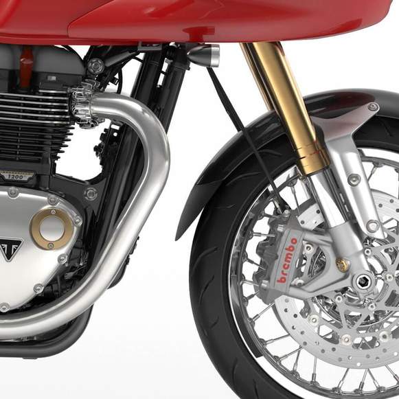 Pyramid Extenda Fenda | Matte Black | Triumph Thruxton 1200 R 2016>Current - Shop name