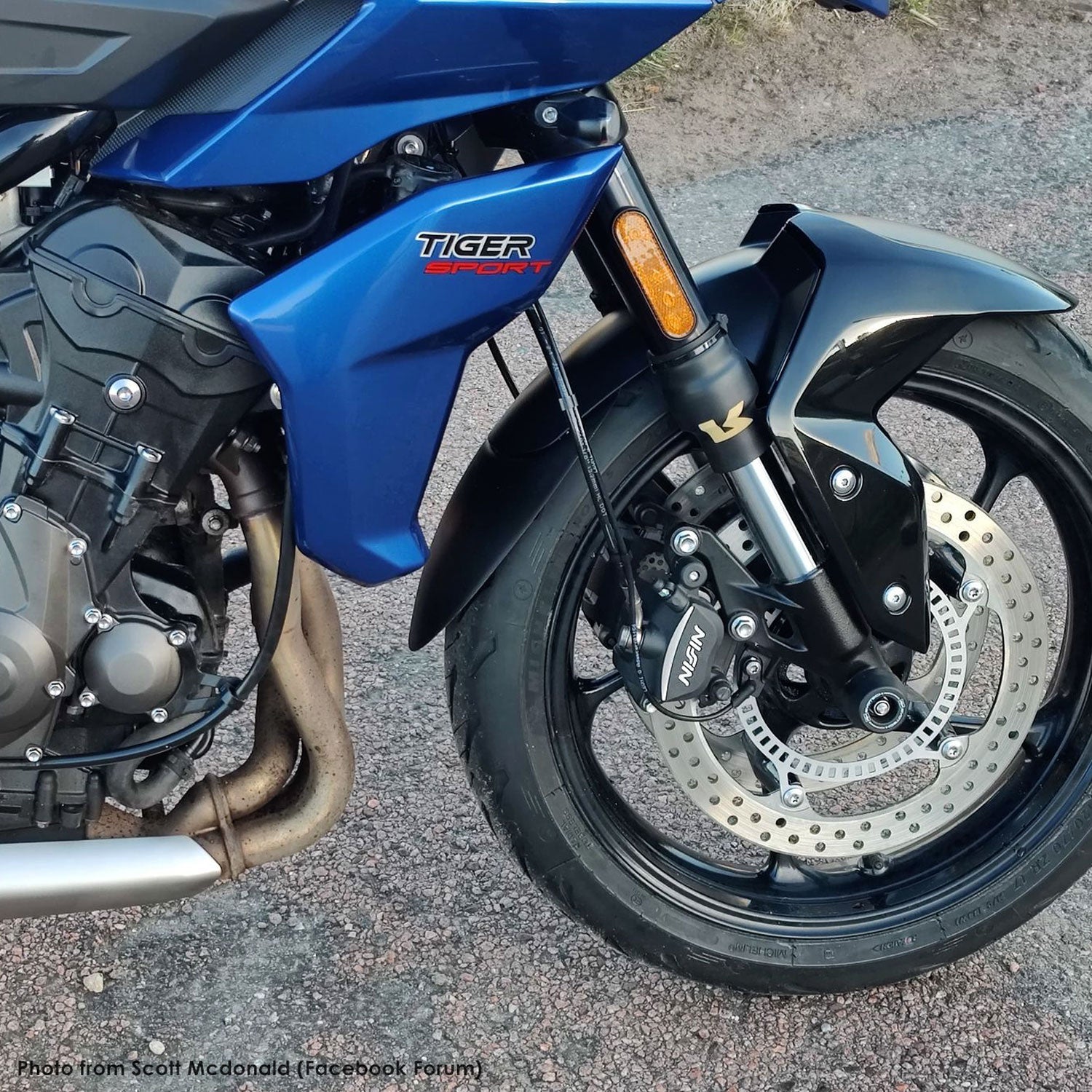 Pyramid Extenda Fenda | Matte Black | Triumph Tiger Sport 660 2022>Current - Shop name