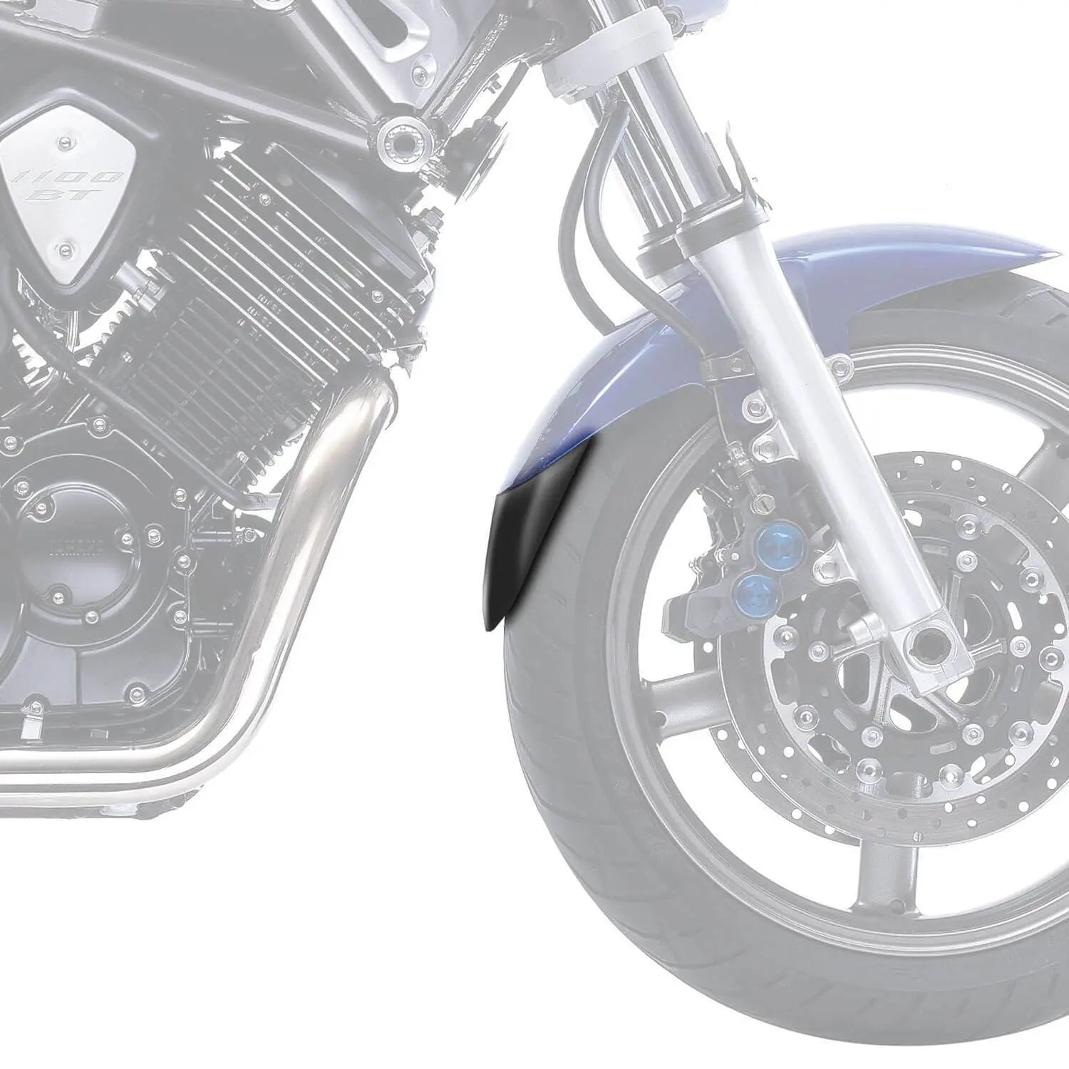 Pyramid Extenda Fenda | Matte Black | Yamaha BT 1100 Bulldog 2002>2007 - Shop name
