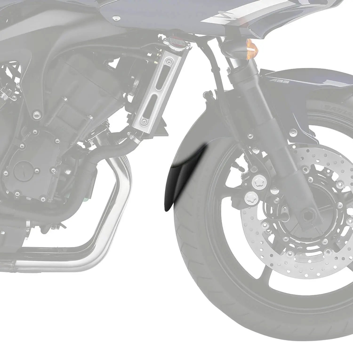 Pyramid Extenda Fenda | Matte Black | Yamaha FZ6 Fazer S2 2008>2009 - Shop name