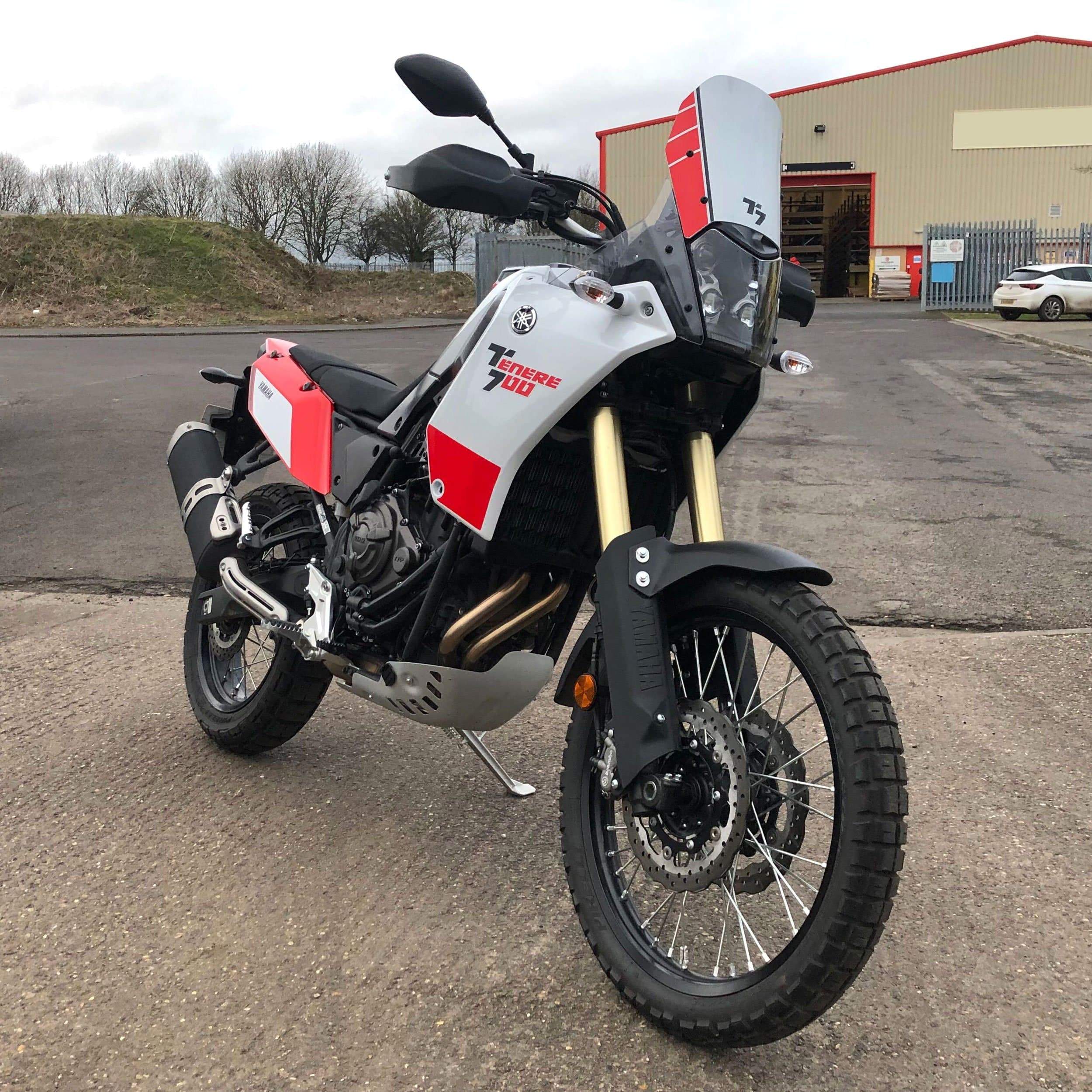 Pyramid Fly Screen | Competition White Scheme | Yamaha Tenere 700 2019>Current - Shop name