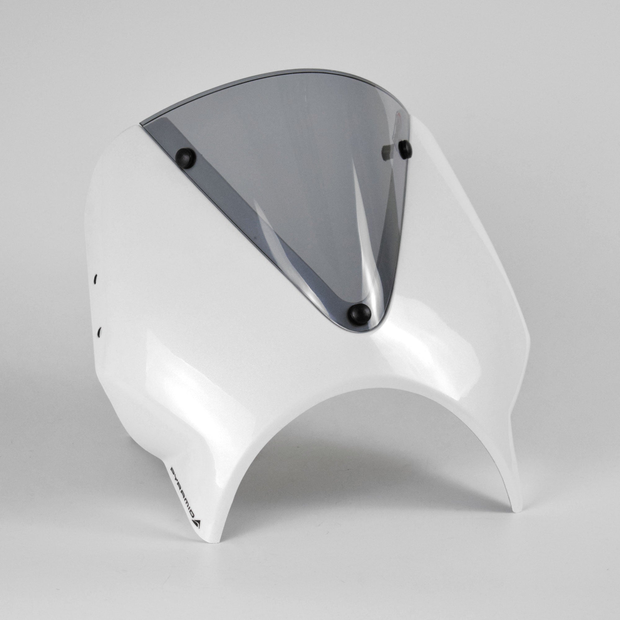 Pyramid Fly Screen | Crystal White | Triumph Trident 660 2021>Current-Screens-Pyramid Motorcycle Accessories
