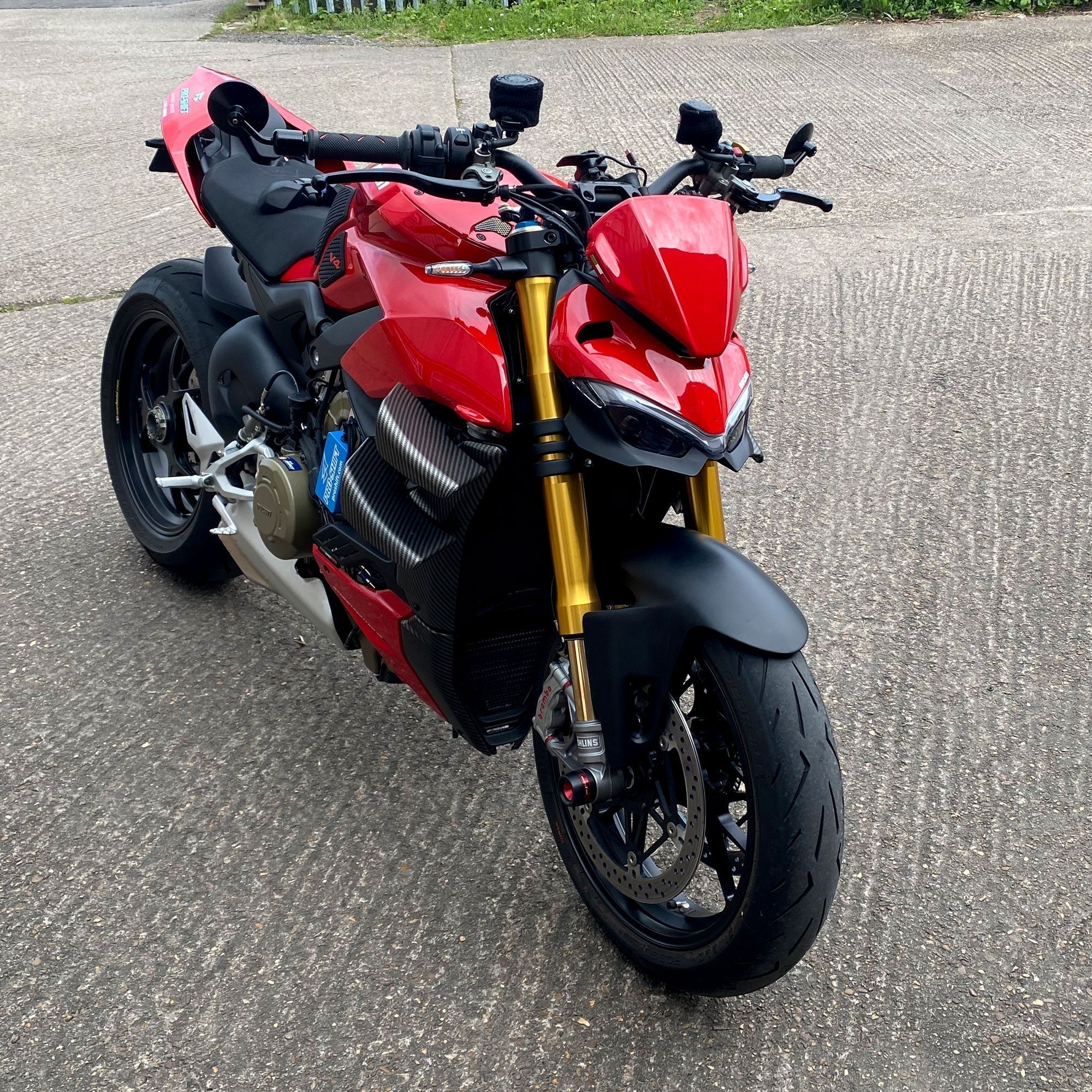 Pyramid Fly Screen | Matte Black | Ducati Streetfighter V4 SP 2021>2024 - Pyramid Motorcycle Accessories