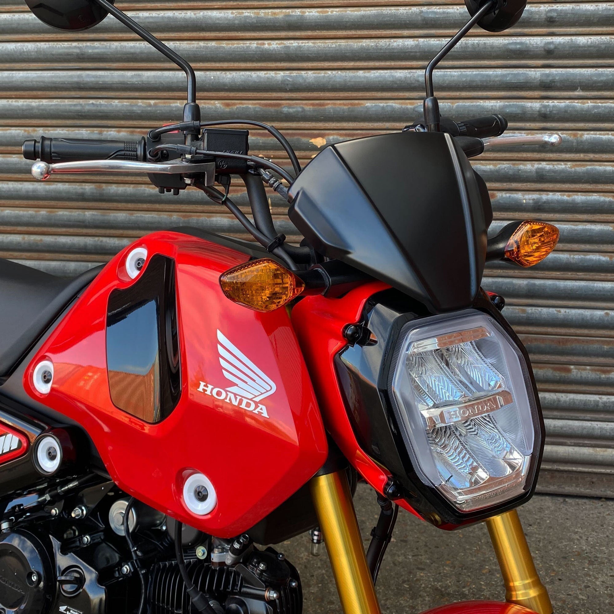 Pyramid Fly Screen | Matte Black | Honda MSX 125 2021>Current - Shop name