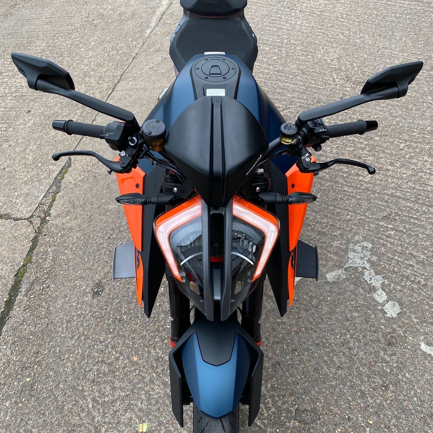 Pyramid Fly Screen | Matte Black | KTM 1290 Super Duke R Evo 2022>Current - Shop name