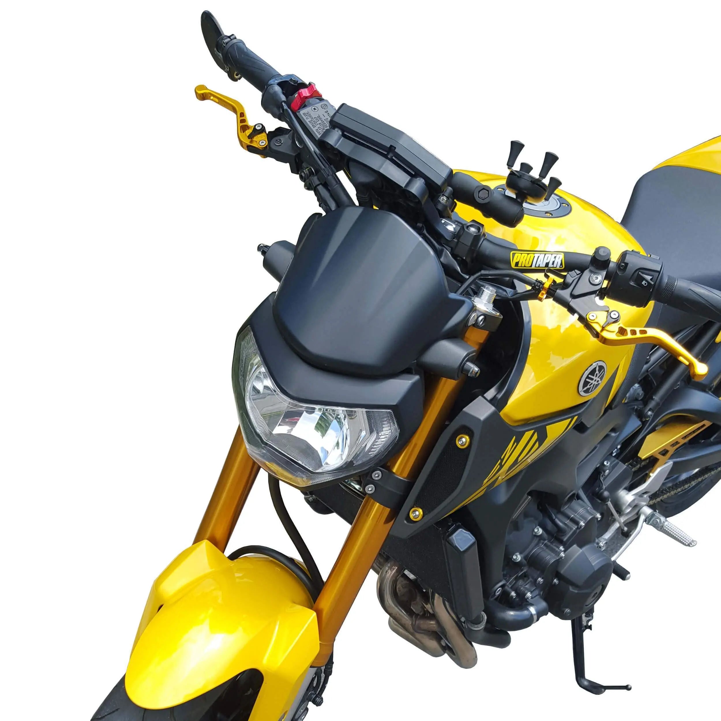 Pyramid Fly Screen | Matte Black | Yamaha MT-09 2013>2016 - Shop name
