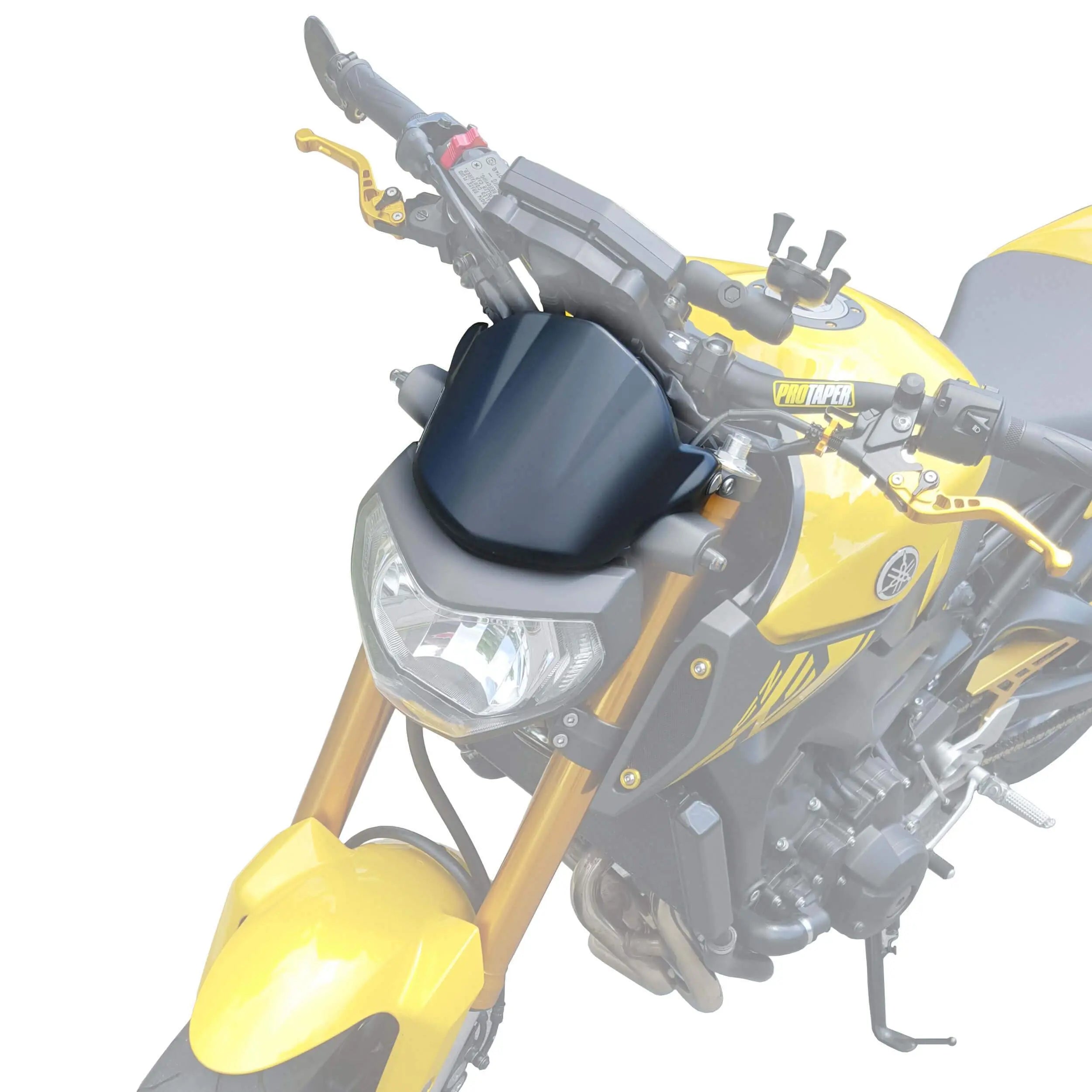 Pyramid Fly Screen | Matte Black | Yamaha MT-09 2013>2016 - Shop name