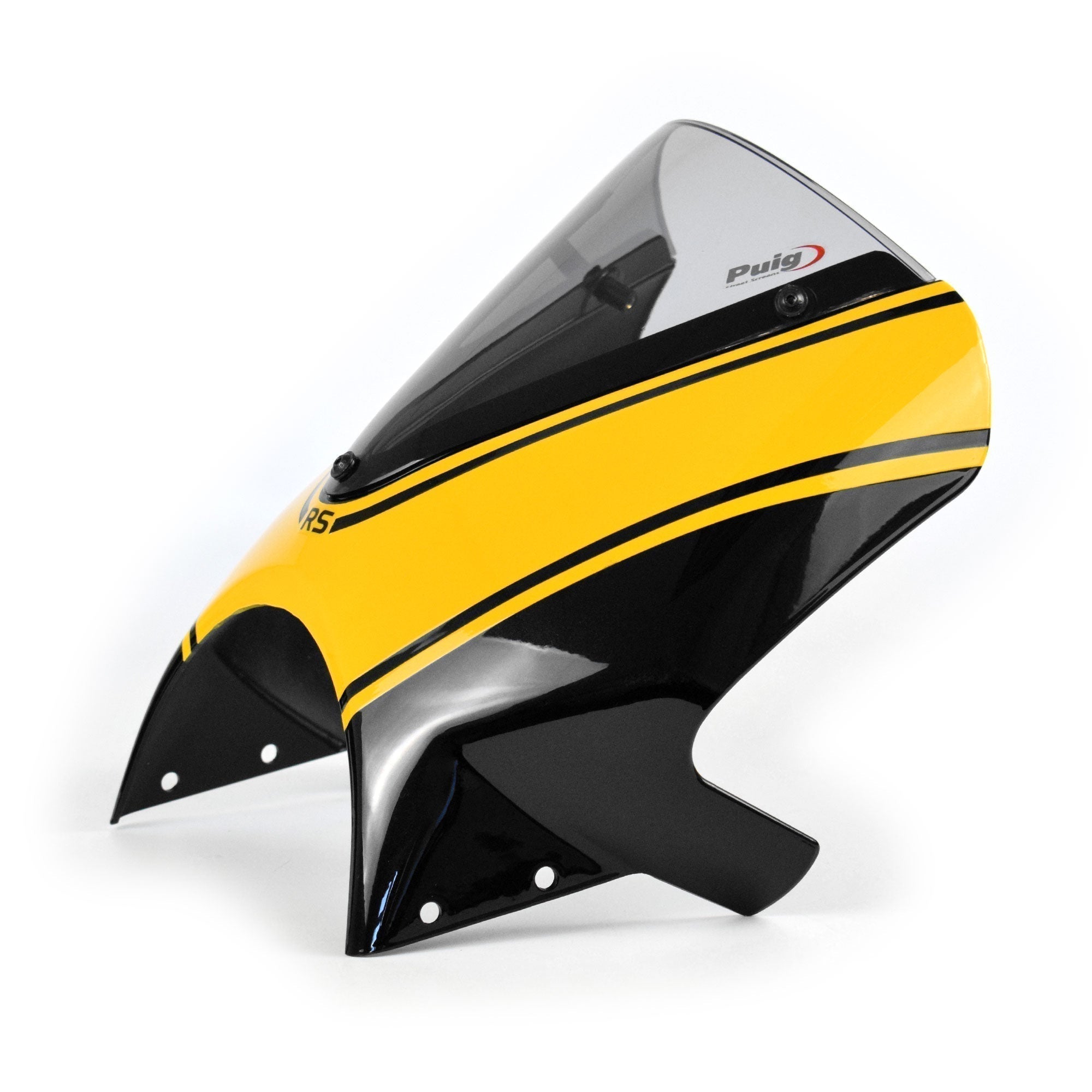 Pyramid Fly Screen | Metallic Diablo Black/Metallic Yellow (Yellow Ball Scheme) | Kawasaki Z 900 RS SE 2022>Current - Pyramid Motorcycle Accessories