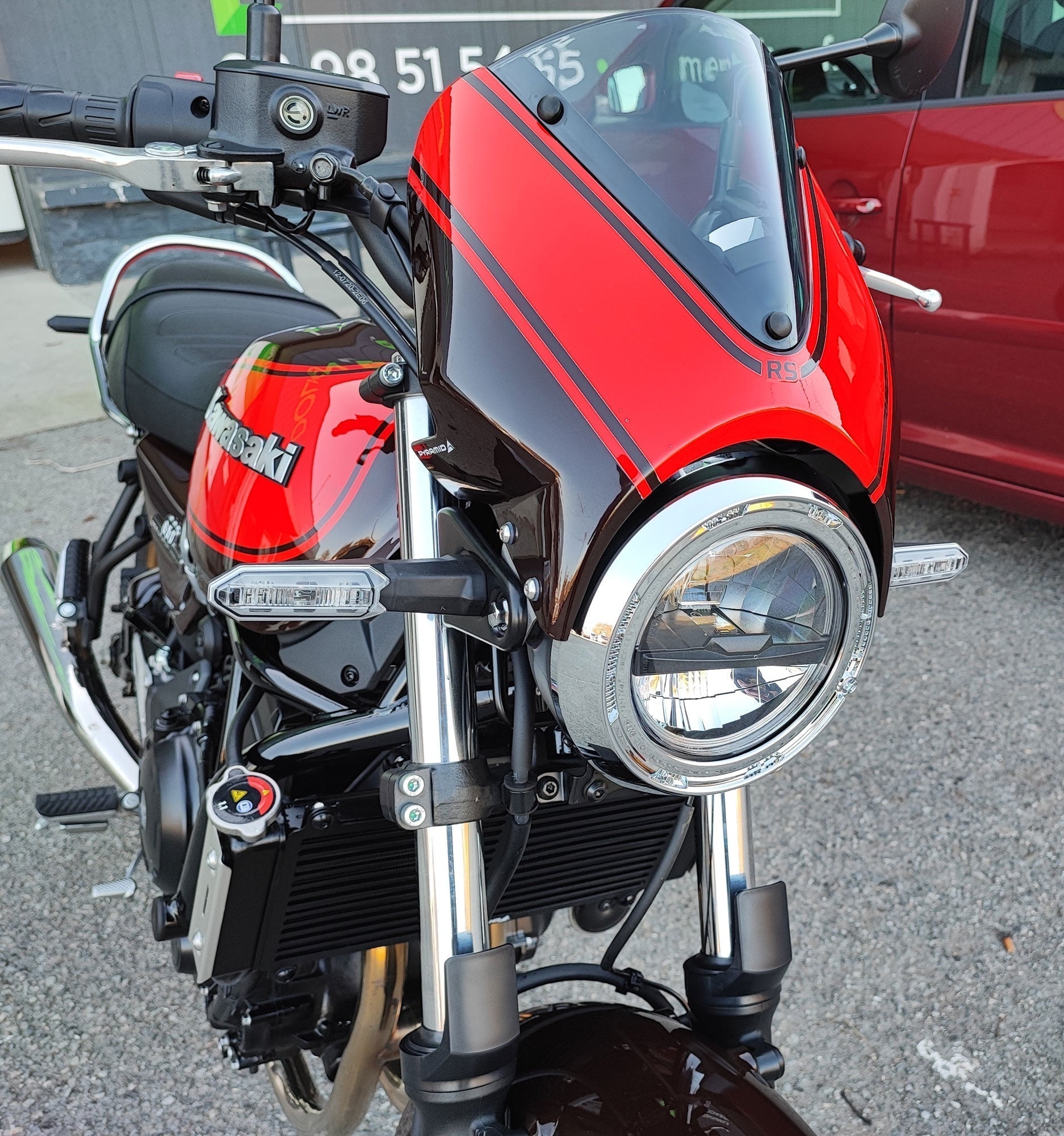 Pyramid Fly Screen | Unpainted | Kawasaki Z 900 RS SE 2022>Current - Shop name