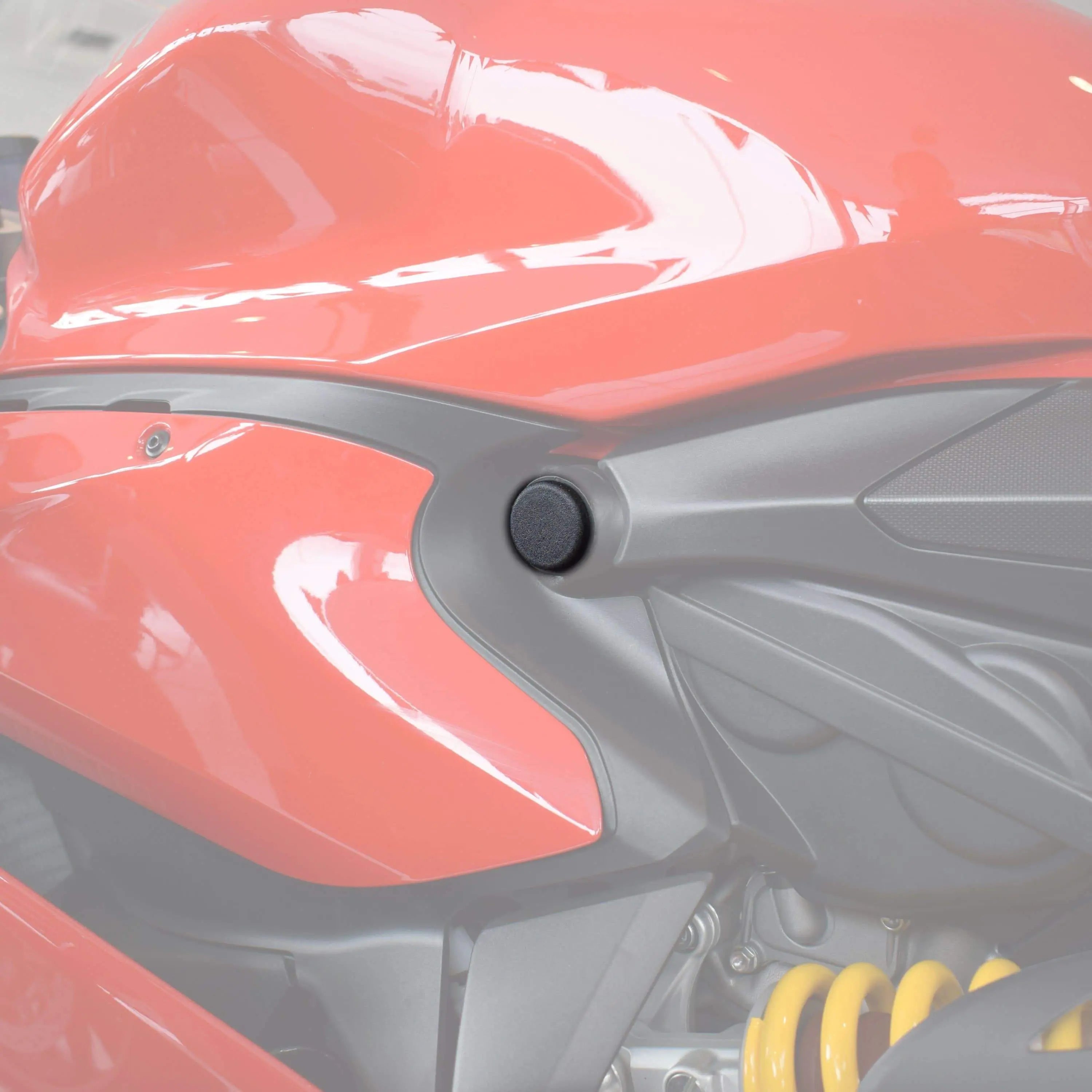 Pyramid Frame End Caps | Matte Black | Ducati 899 Panigale 2013>2015 - Shop name