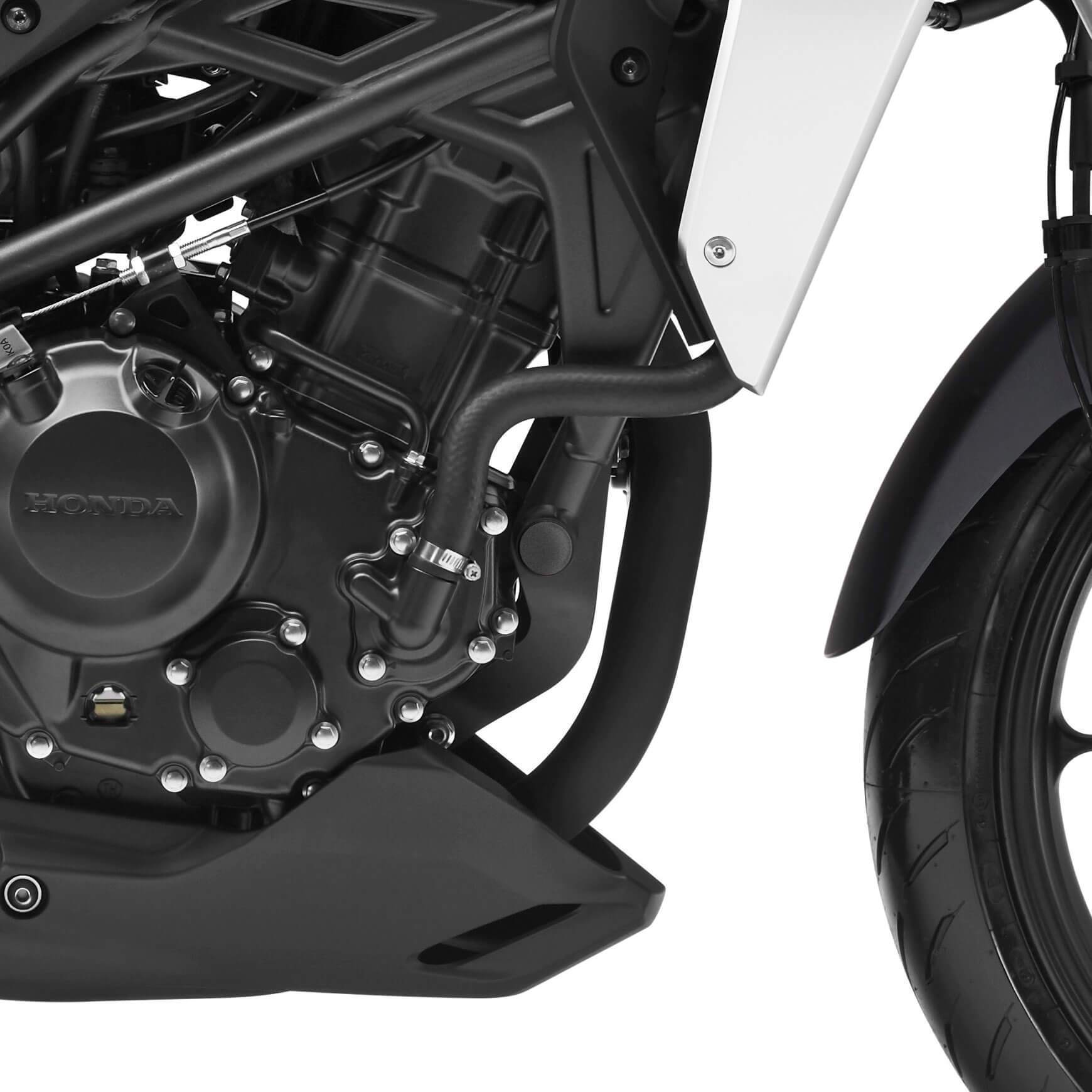 Pyramid Frame End Caps | Matte Black | Honda CB 125 R 2018>Current - Shop name