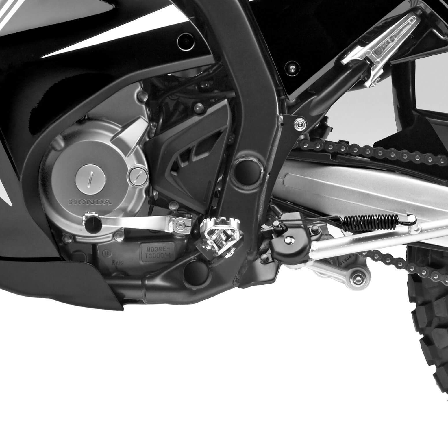 Pyramid Frame End Caps | Matte Black | Honda CRF 250 Rally 2017>Current - Shop name