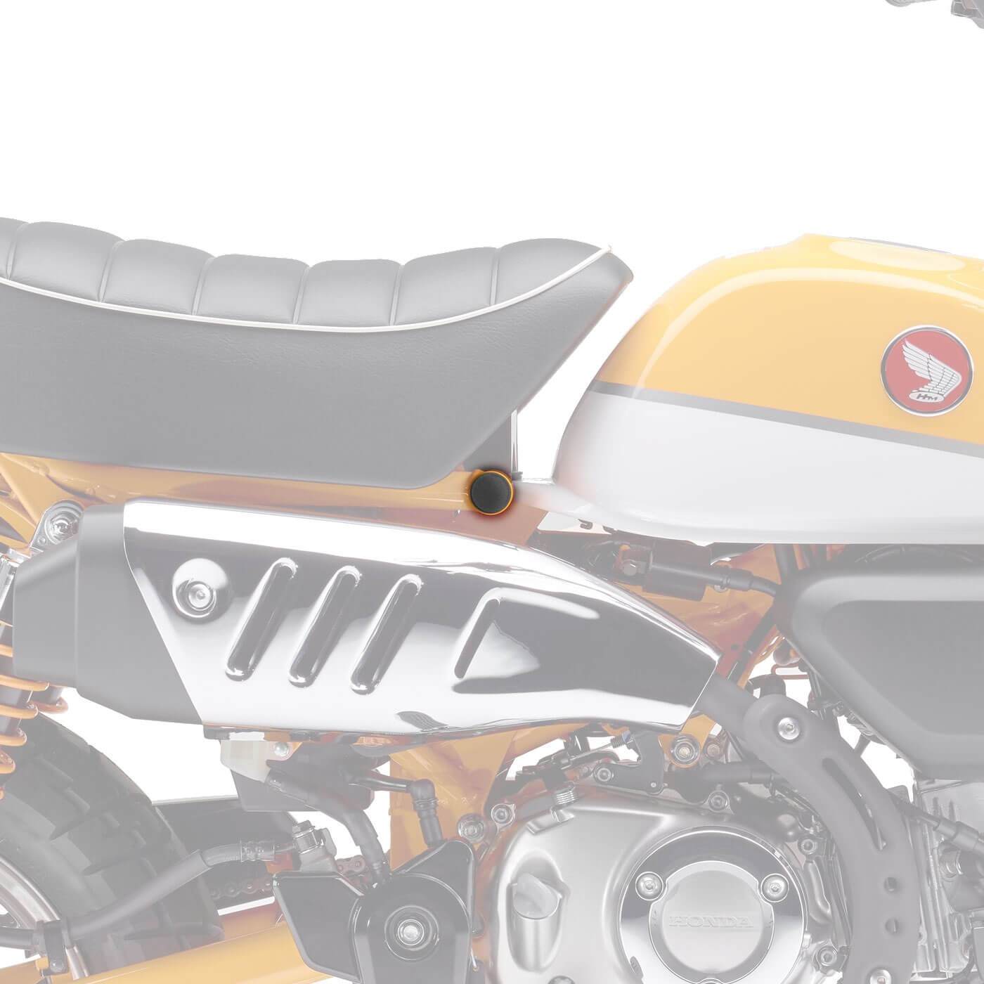 Pyramid Frame End Caps | Matte Black | Honda Monkey 125 2018>Current - Shop name