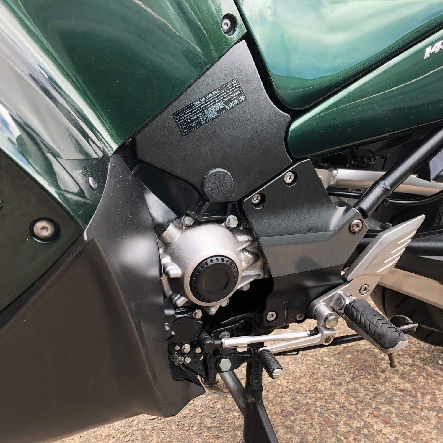 Pyramid Frame End Caps | Matte Black | Kawasaki GTR 1400 2007>Current - Shop name