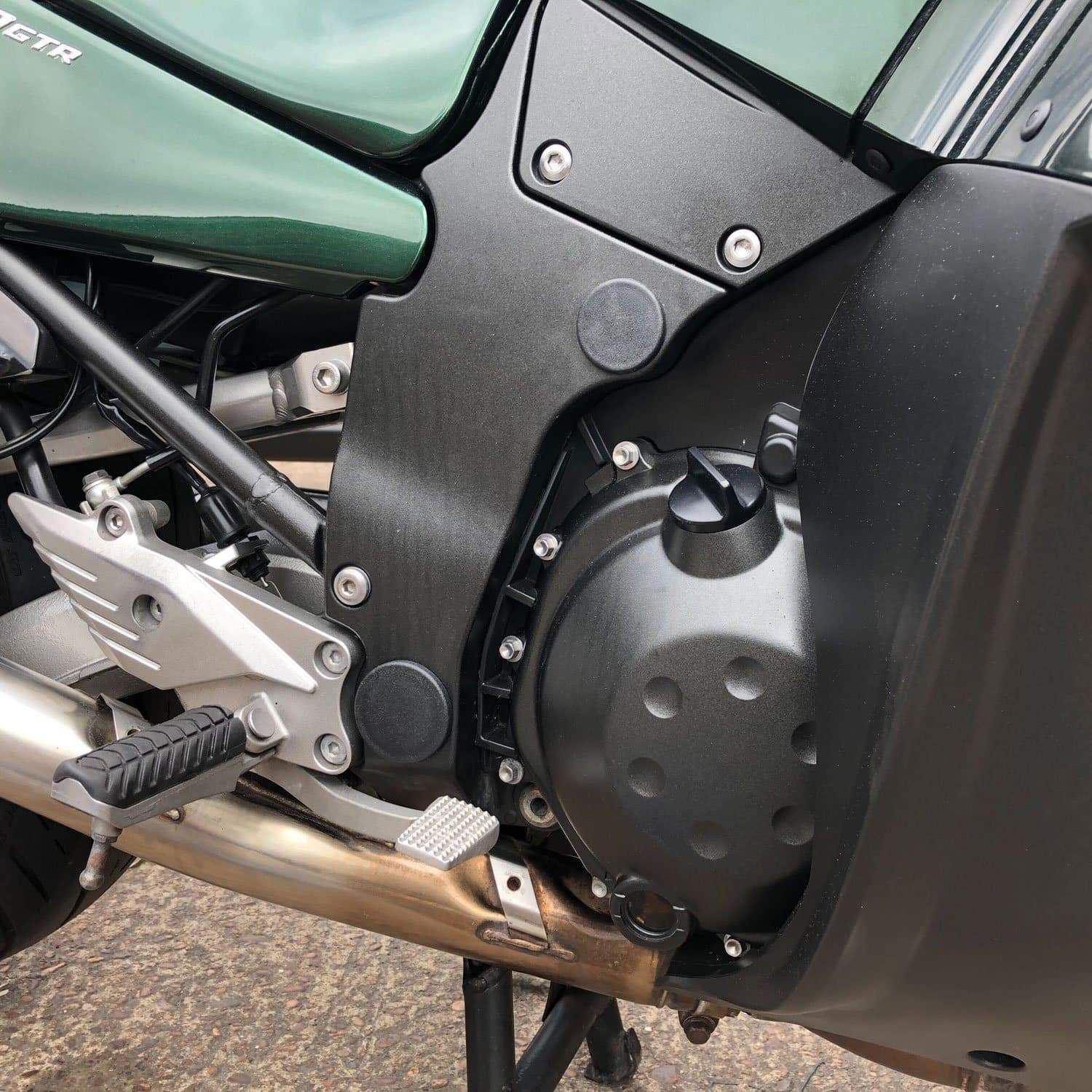 Pyramid Frame End Caps | Matte Black | Kawasaki GTR 1400 2007>Current - Shop name