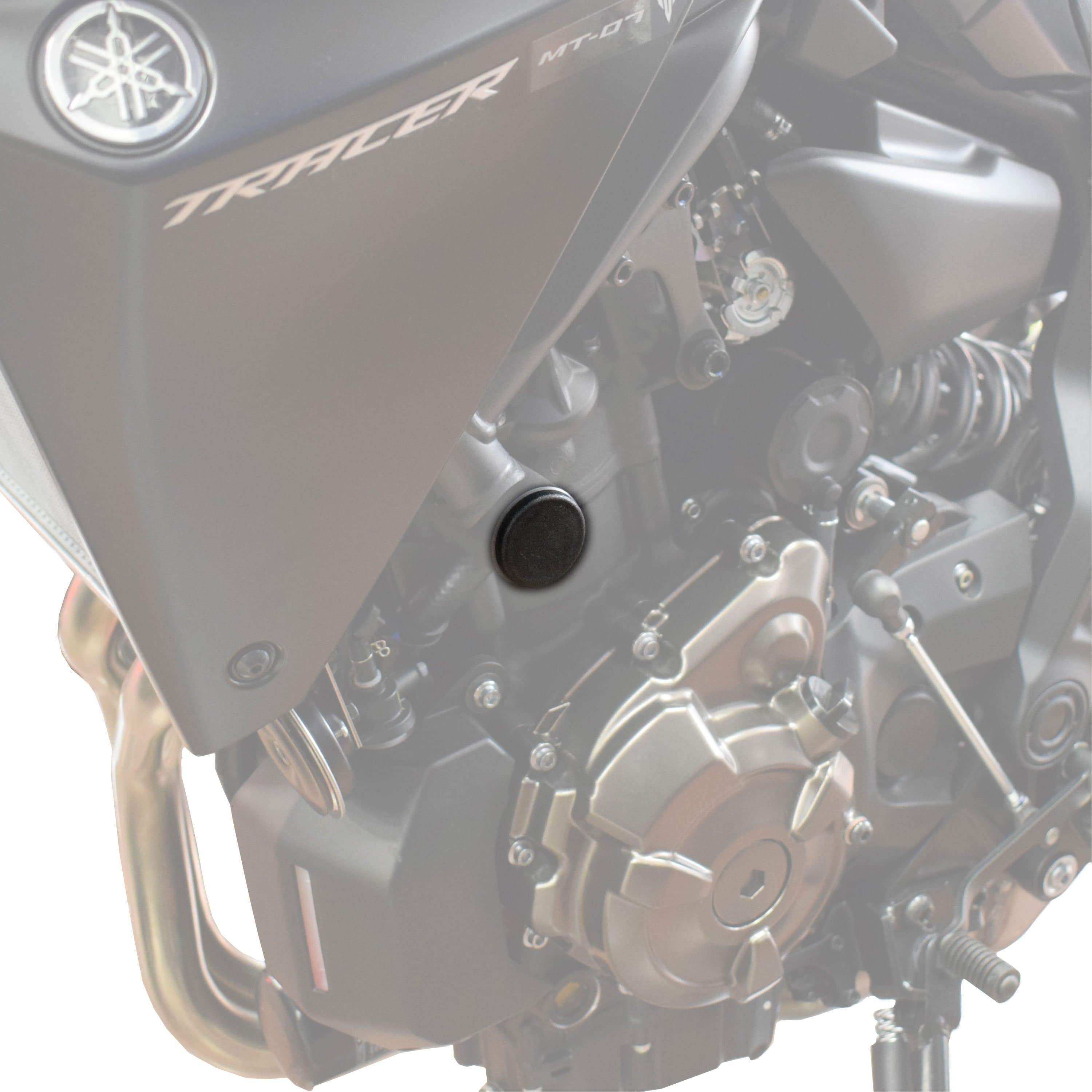Pyramid Frame End Caps | Matte Black | Yamaha MT-07 2013>Current - Shop name
