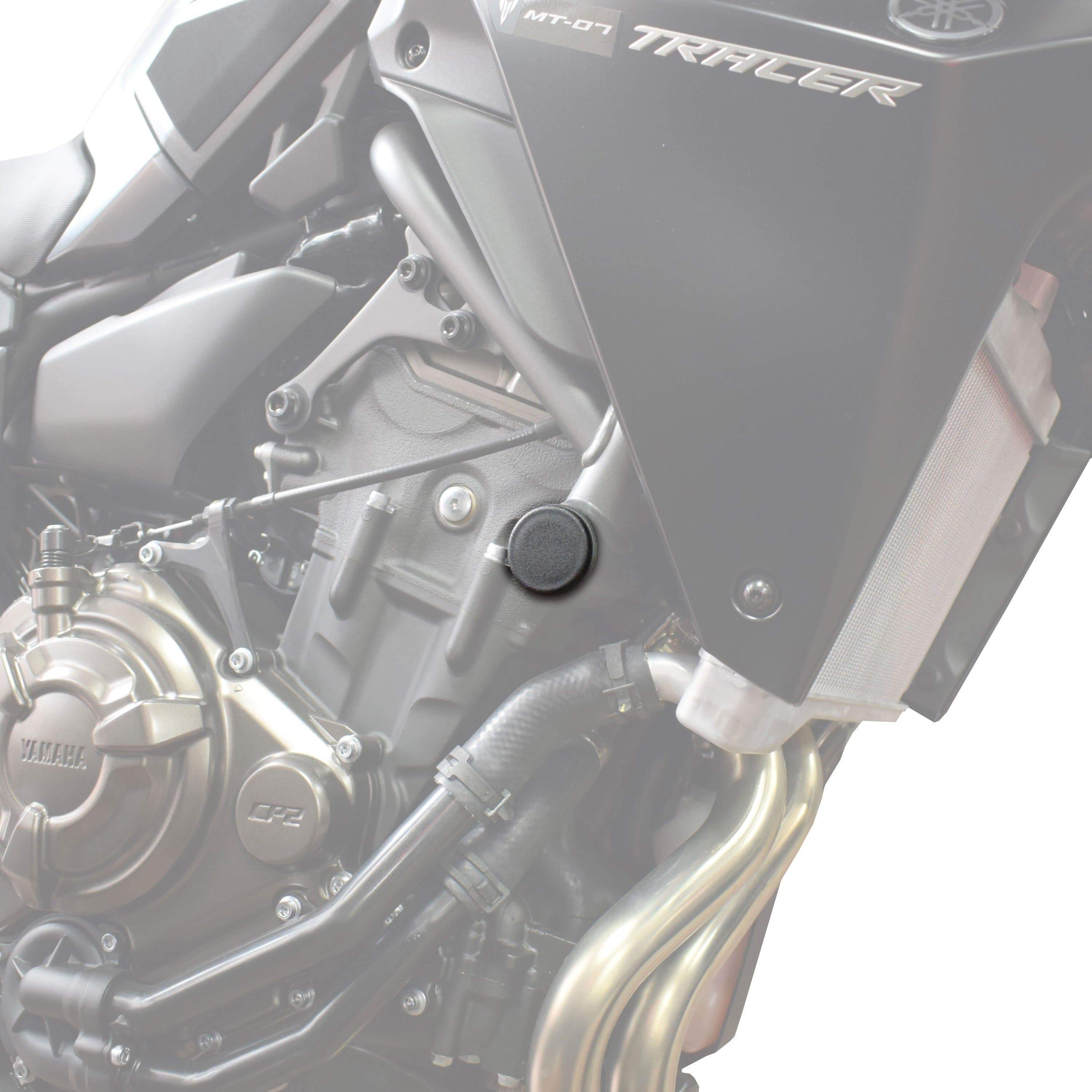 Pyramid Frame End Caps | Matte Black | Yamaha MT-07 2013>Current - Shop name
