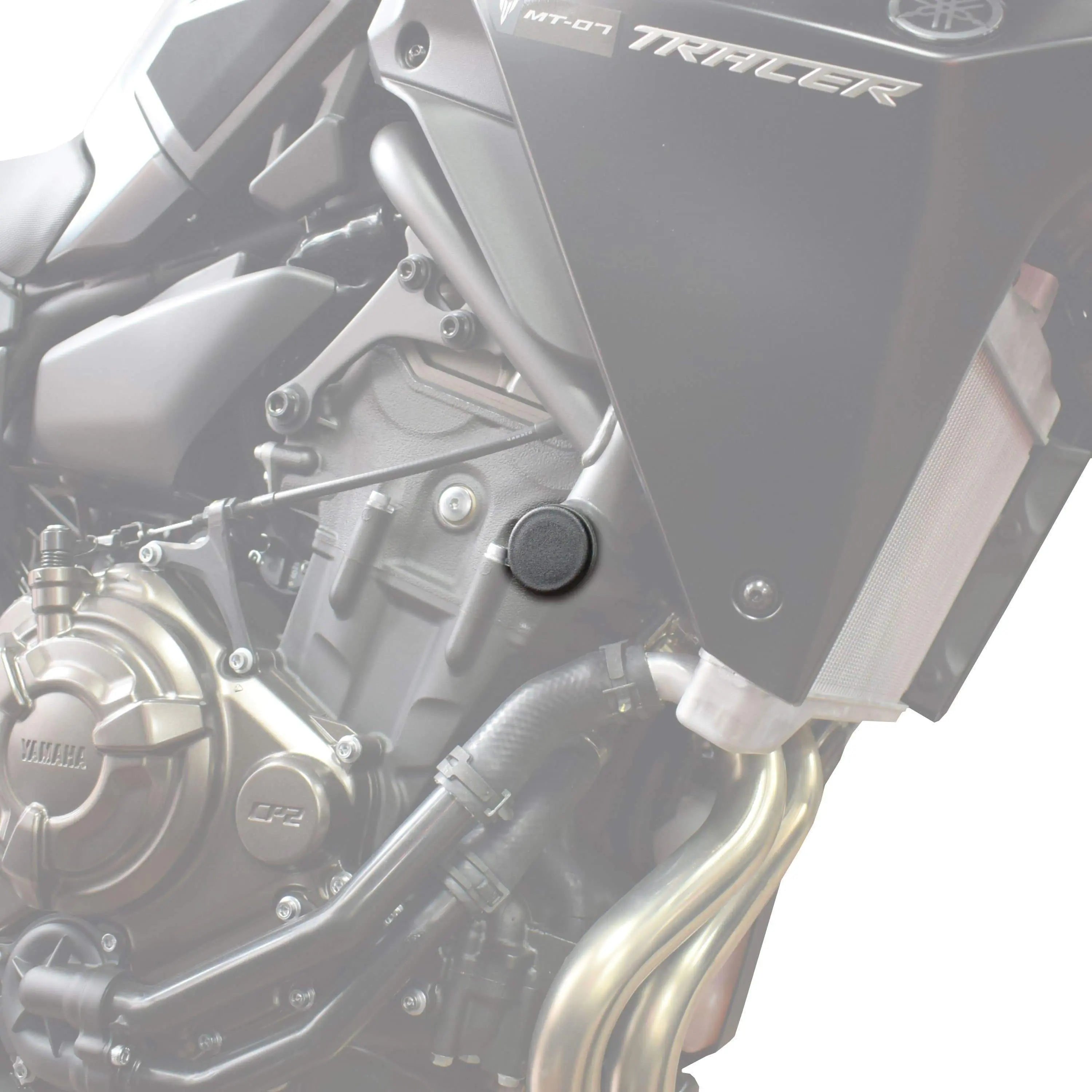 Pyramid Frame End Caps | Matte Black | Yamaha XSR 700 2015>Current - Shop name