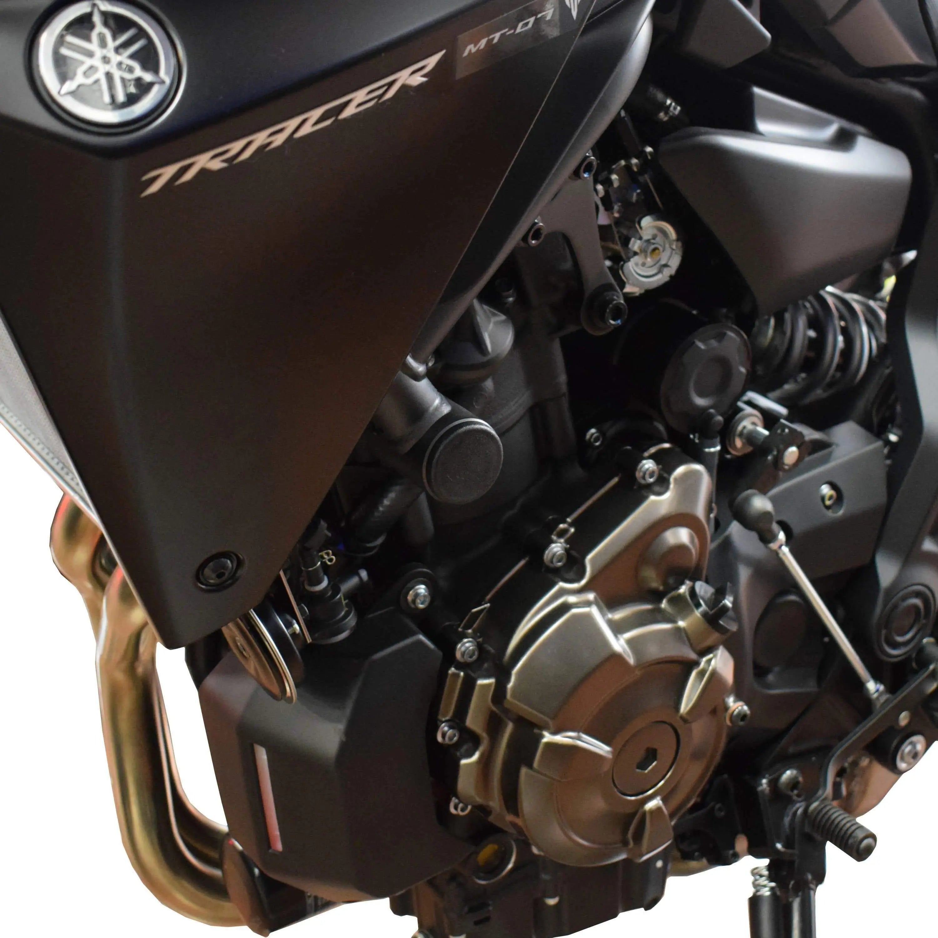 Pyramid Frame End Caps | Matte Black | Yamaha XSR 700 2015>Current - Shop name