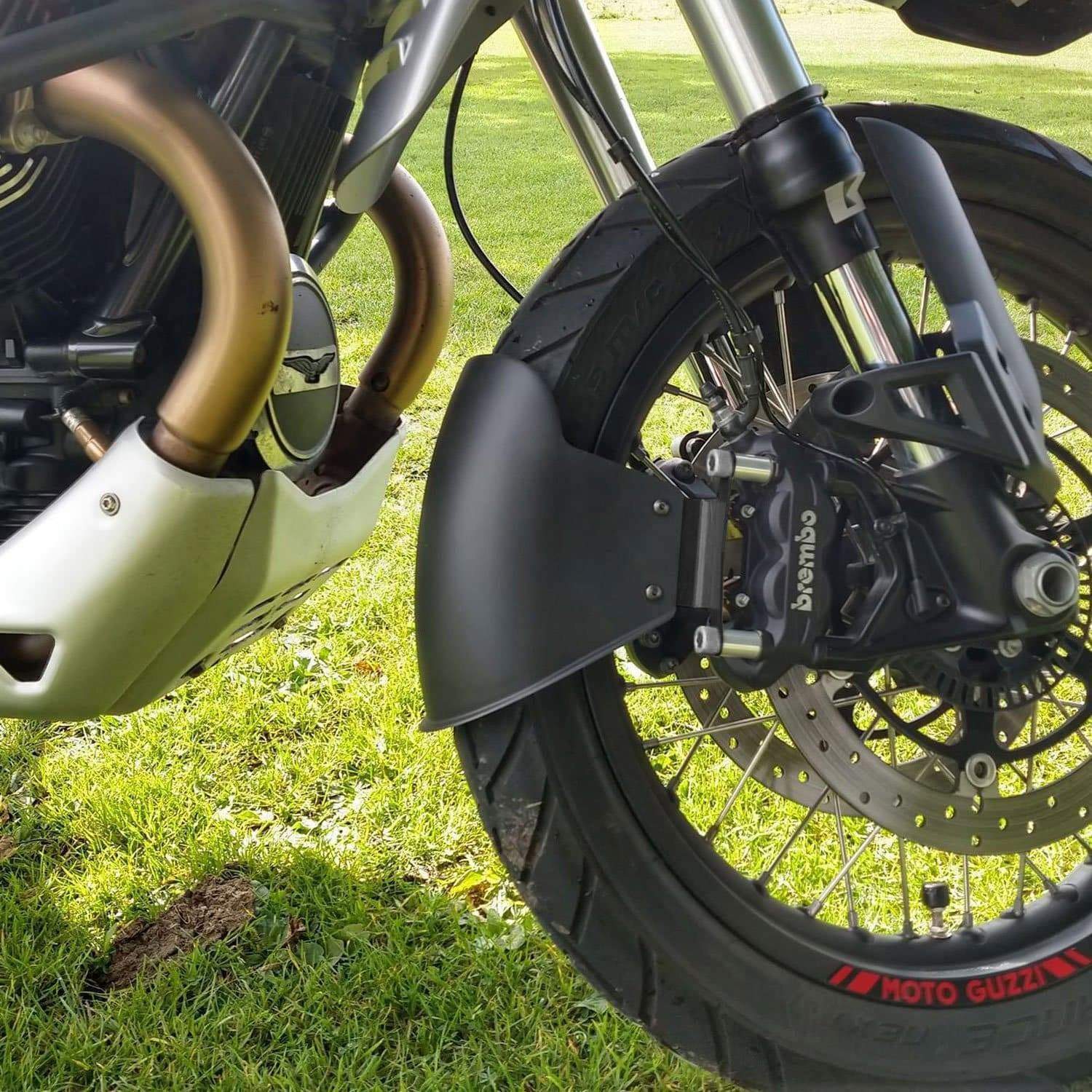 Pyramid Front Mudguard | Matte Black | Moto Guzzi V85 TT 2019>Current - Shop name