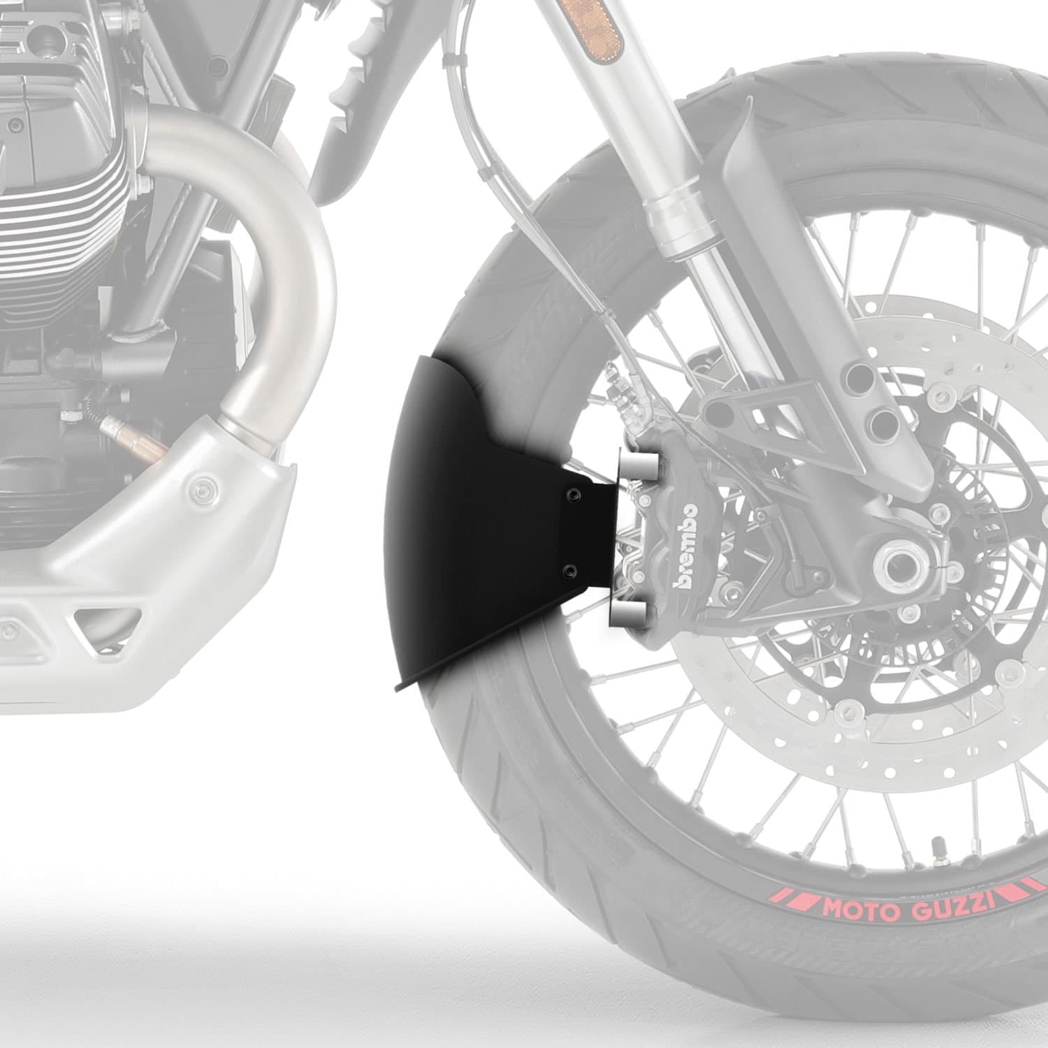 Pyramid Front Mudguard | Matte Black | Moto Guzzi V85 TT 2019>Current - Shop name