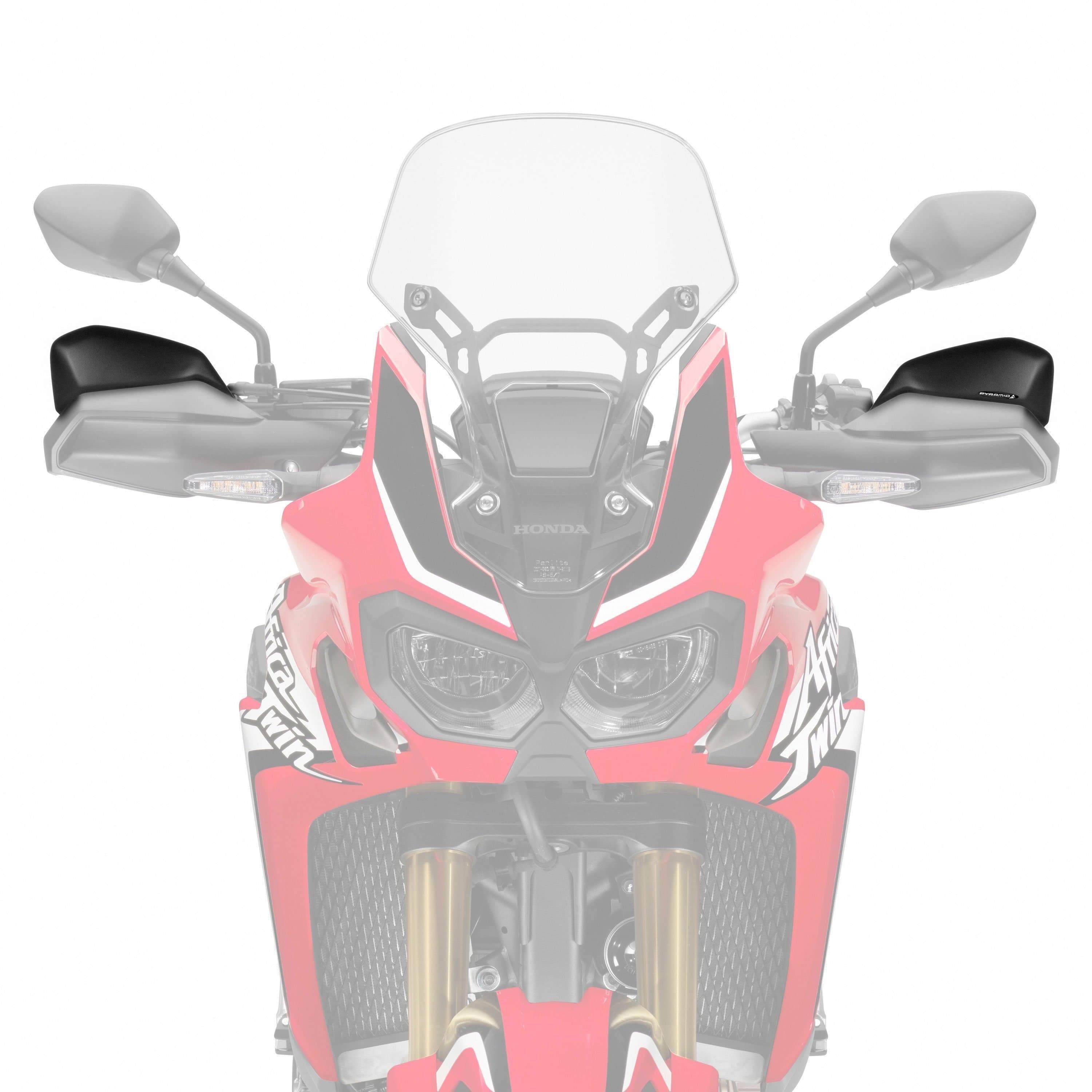 Pyramid Handguard Extensions | Matte Black | Honda X-Adv 2017>2020 - Shop name