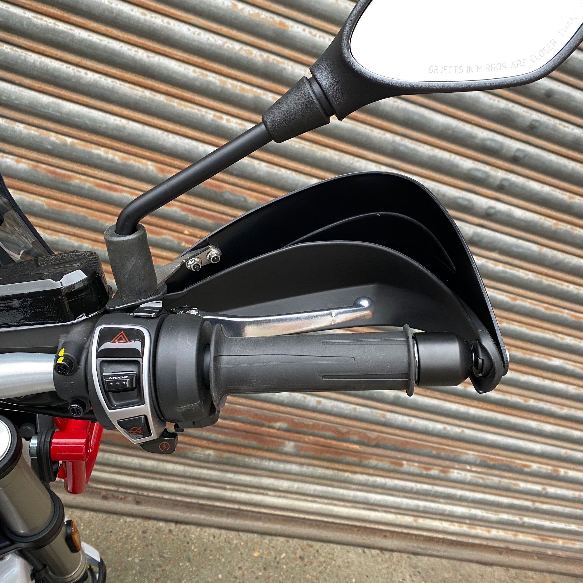 Pyramid Handguard Extensions | Matte Black | Moto Guzzi V85 TT 2019>Current - Pyramid Motorcycle Accessories