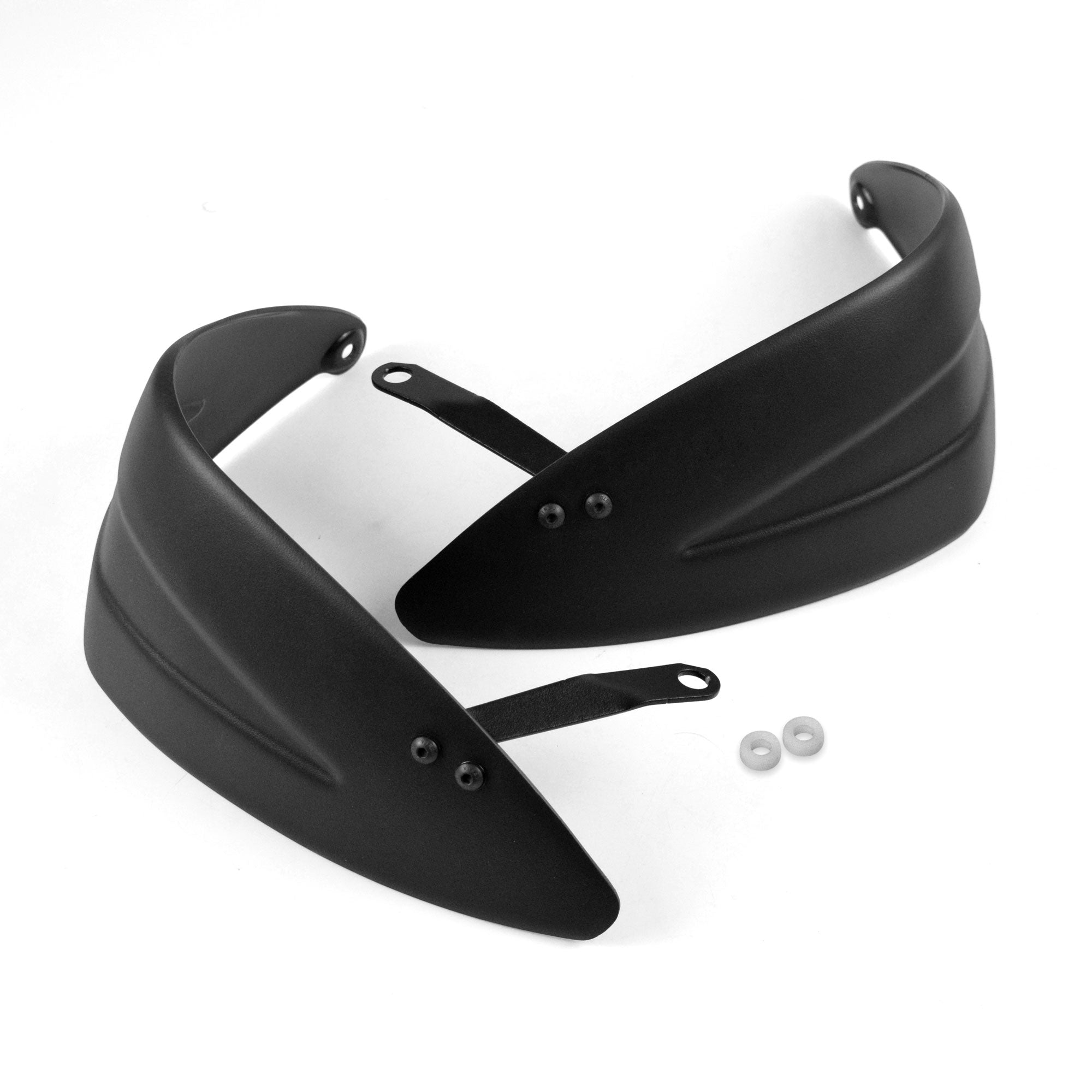 Pyramid Handguard Extensions | Matte Black | Moto Guzzi V85 TT 2019>Current - Pyramid Motorcycle Accessories