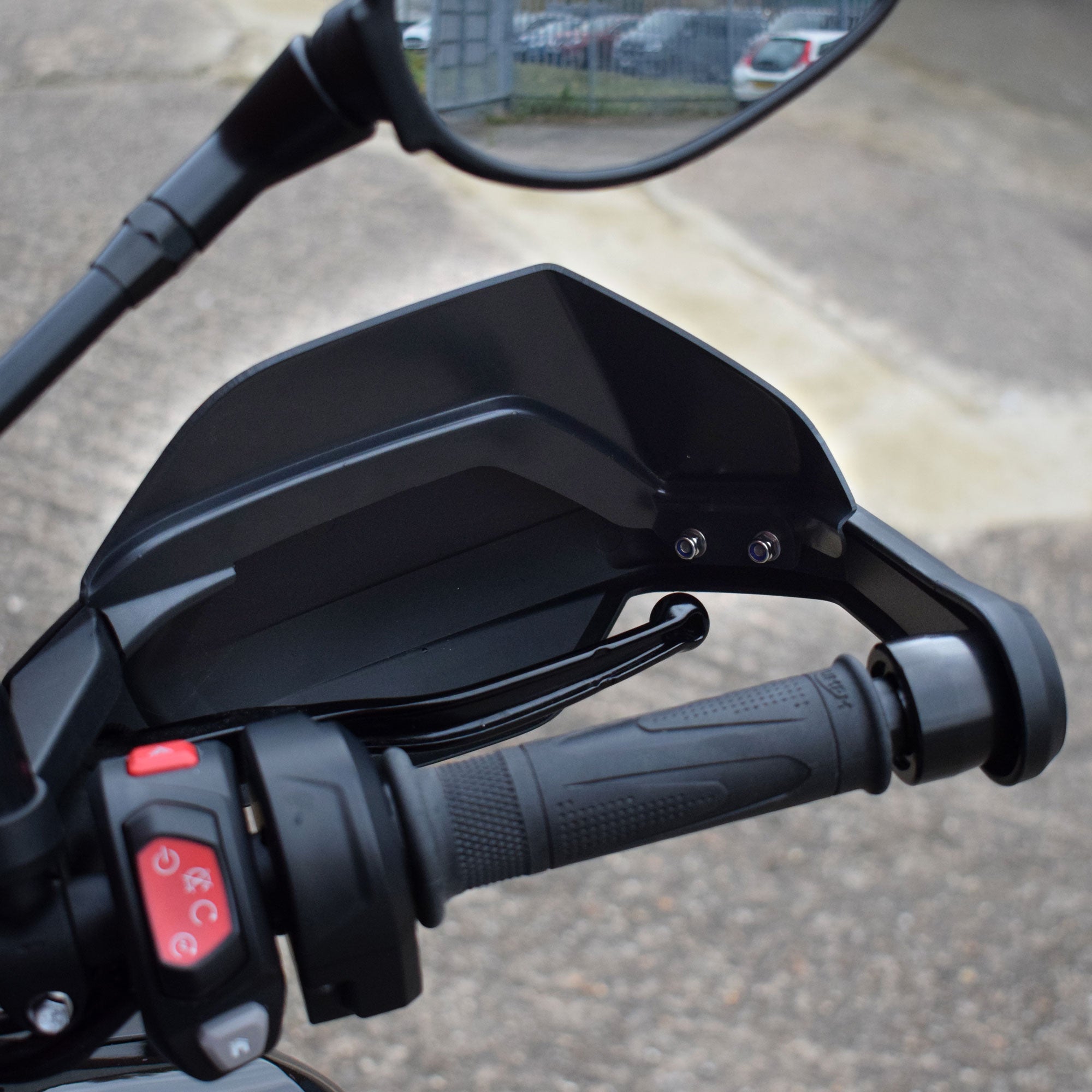 Pyramid Handguard Extensions | Matte Black | Triumph Tiger 1200 GT 2022>Current - Shop name
